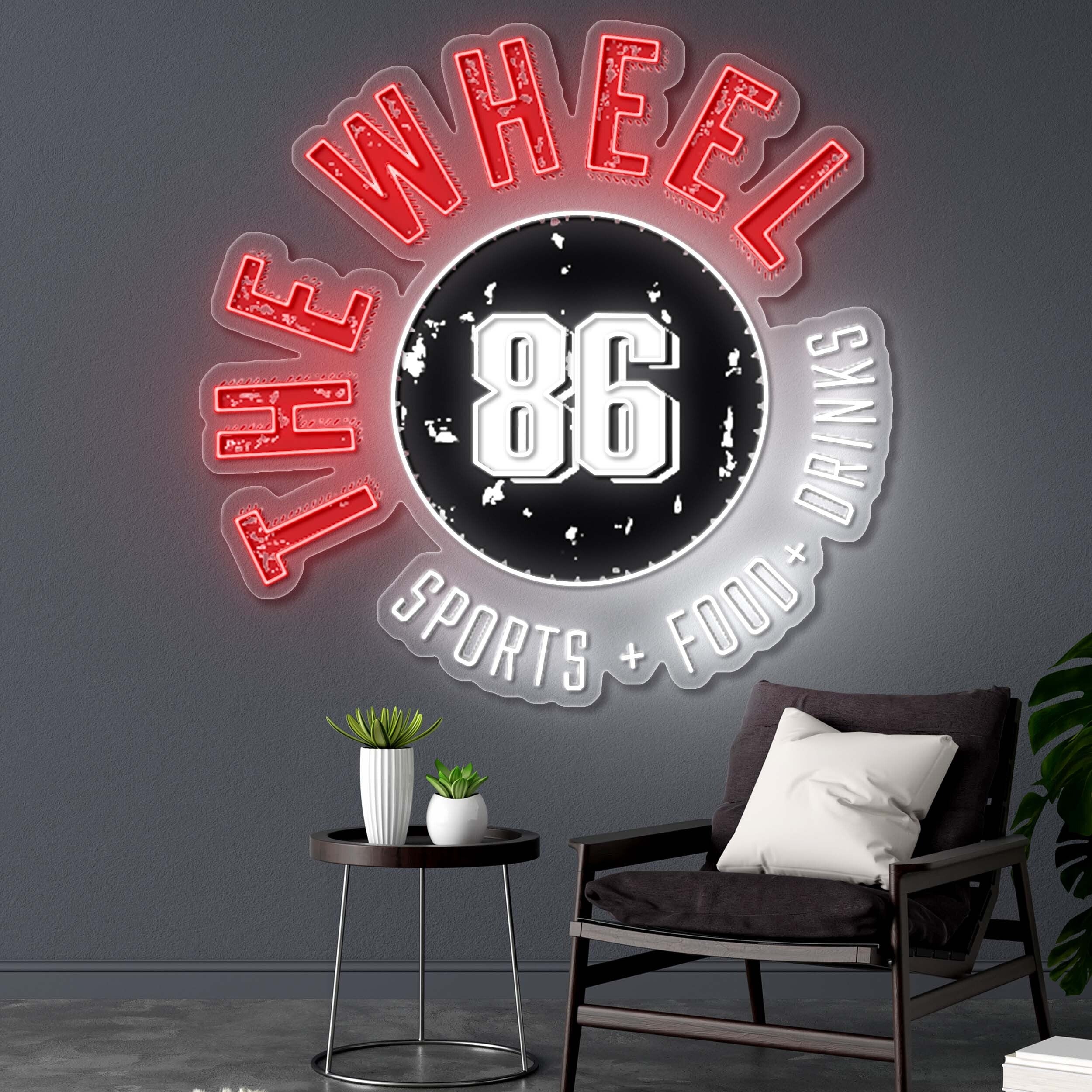 THE WHEEL 86 - Premium Neon Artwork