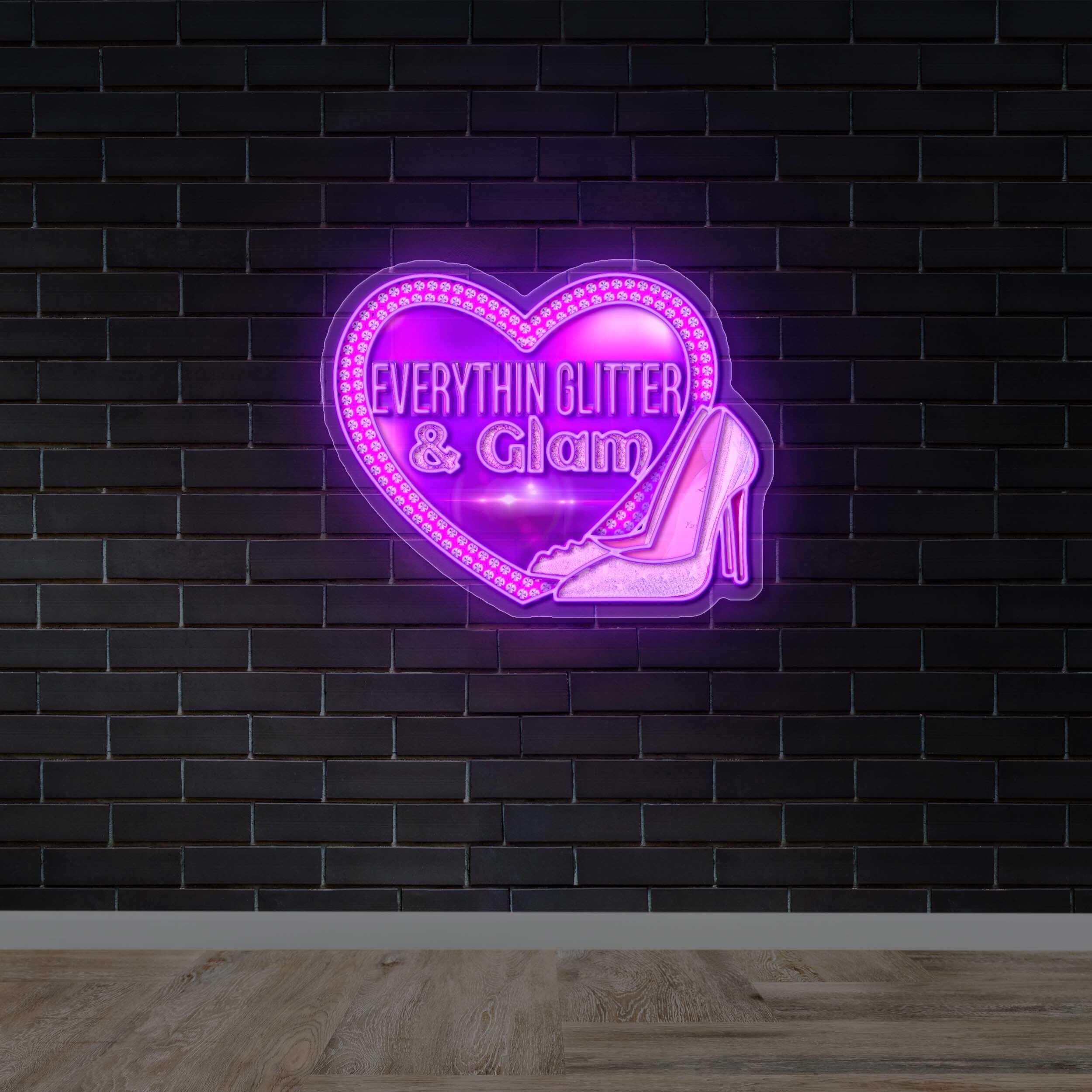 EVERYTHIN GLITTER & GLAM - Premium Neon Artwork