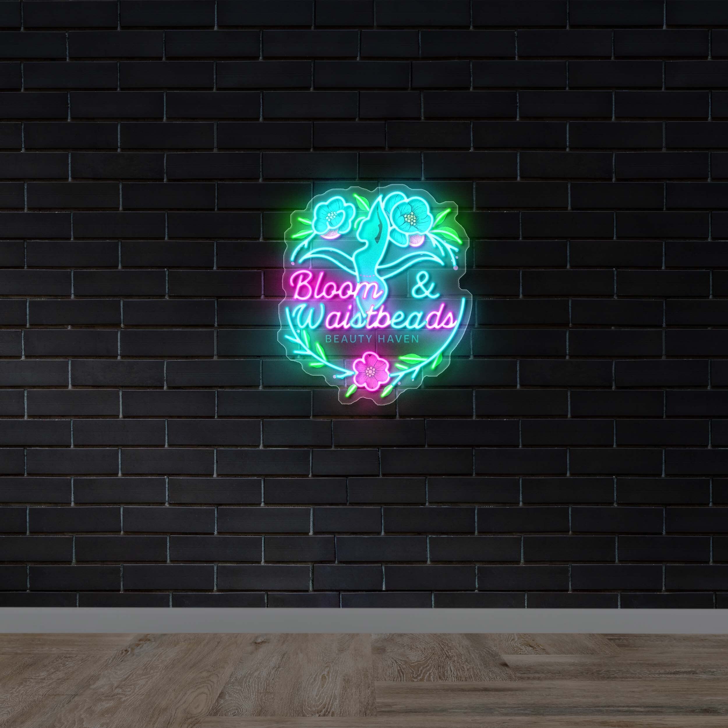 Bloom & Waistbeads - Premium Neon Artwork