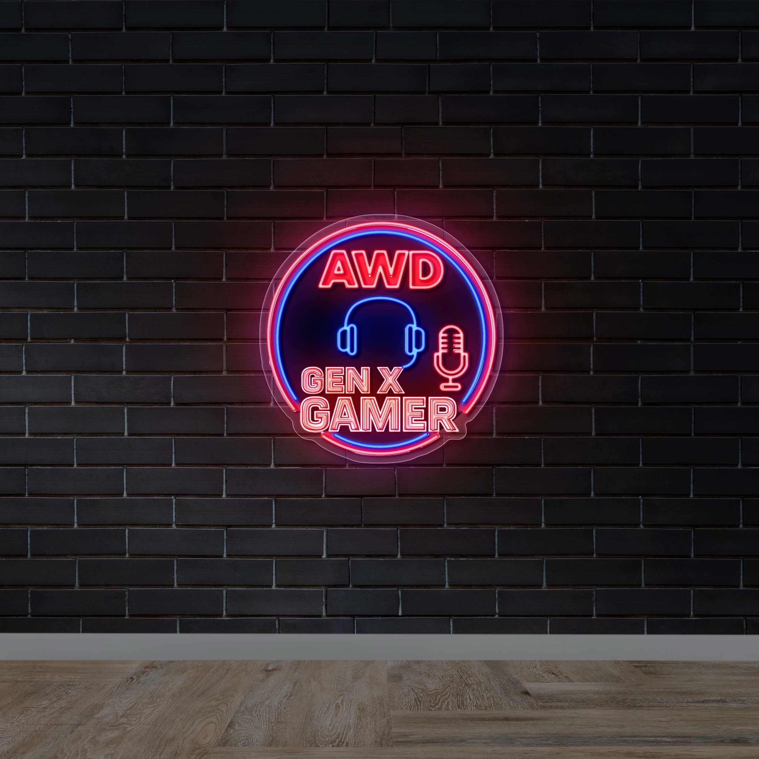 AWD GEN X Gamer - Premium Neon Artwork