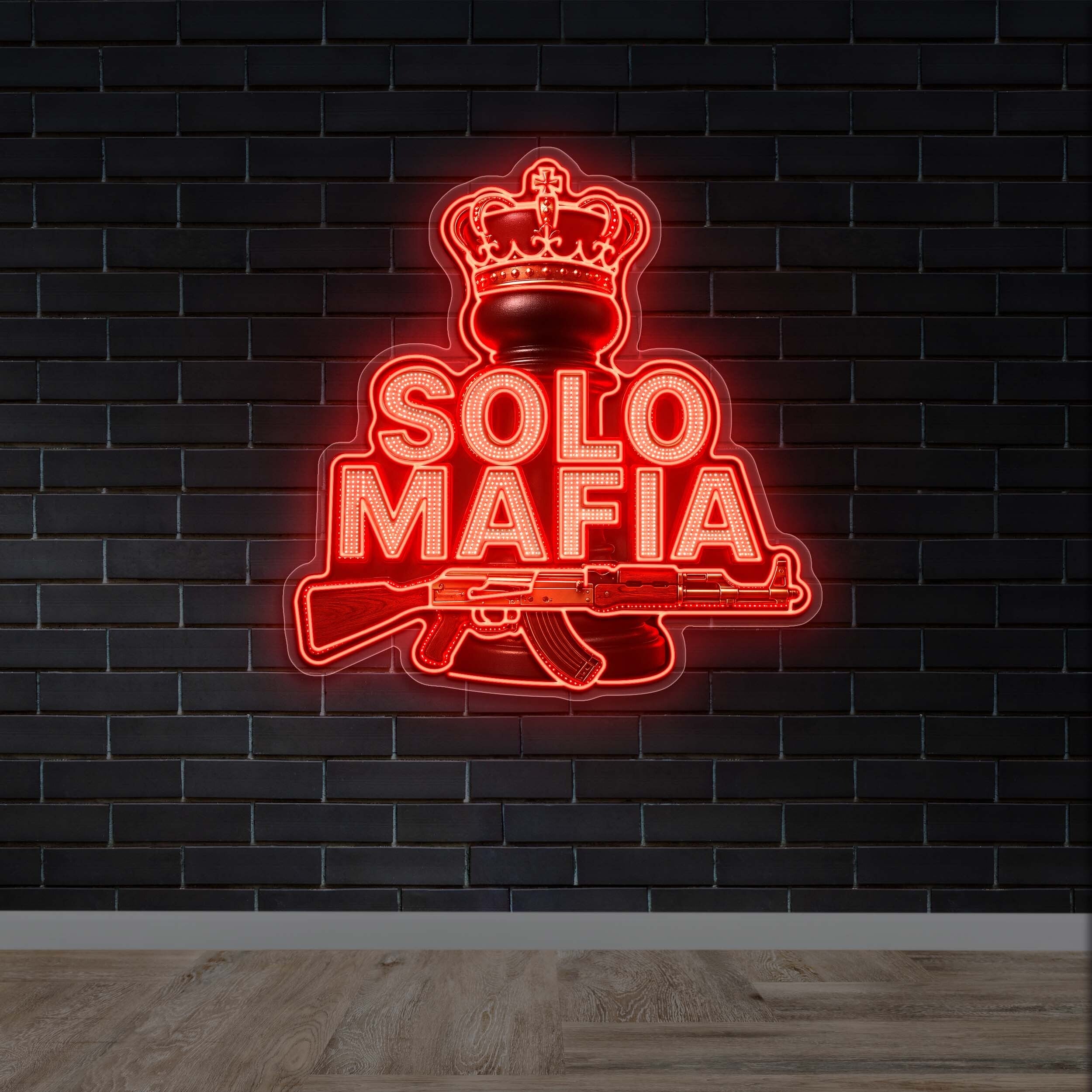 SOLO MAFIA - Premium Neon Artwork