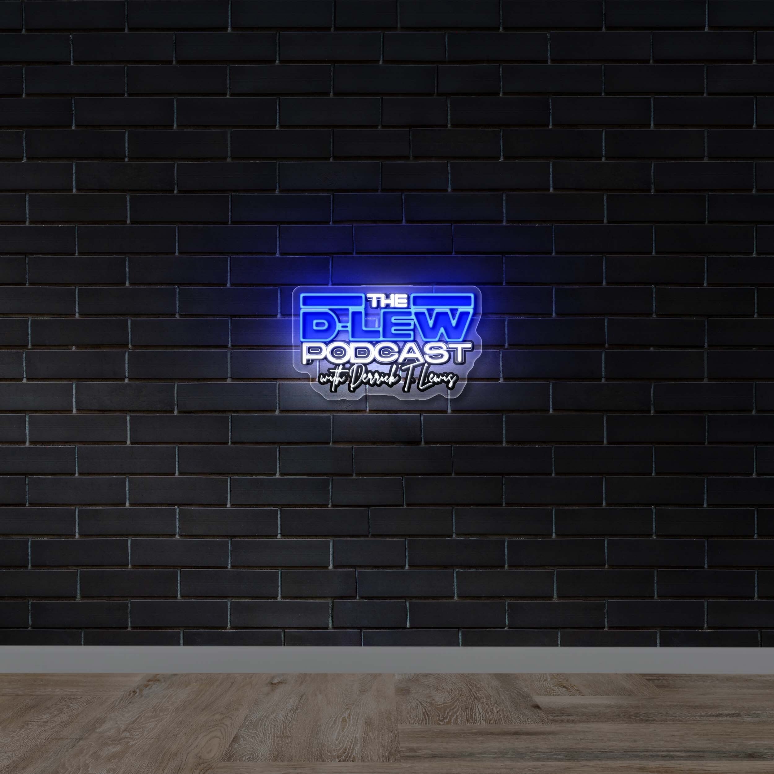 D-Lew Podcast - Premium Neon Artwork