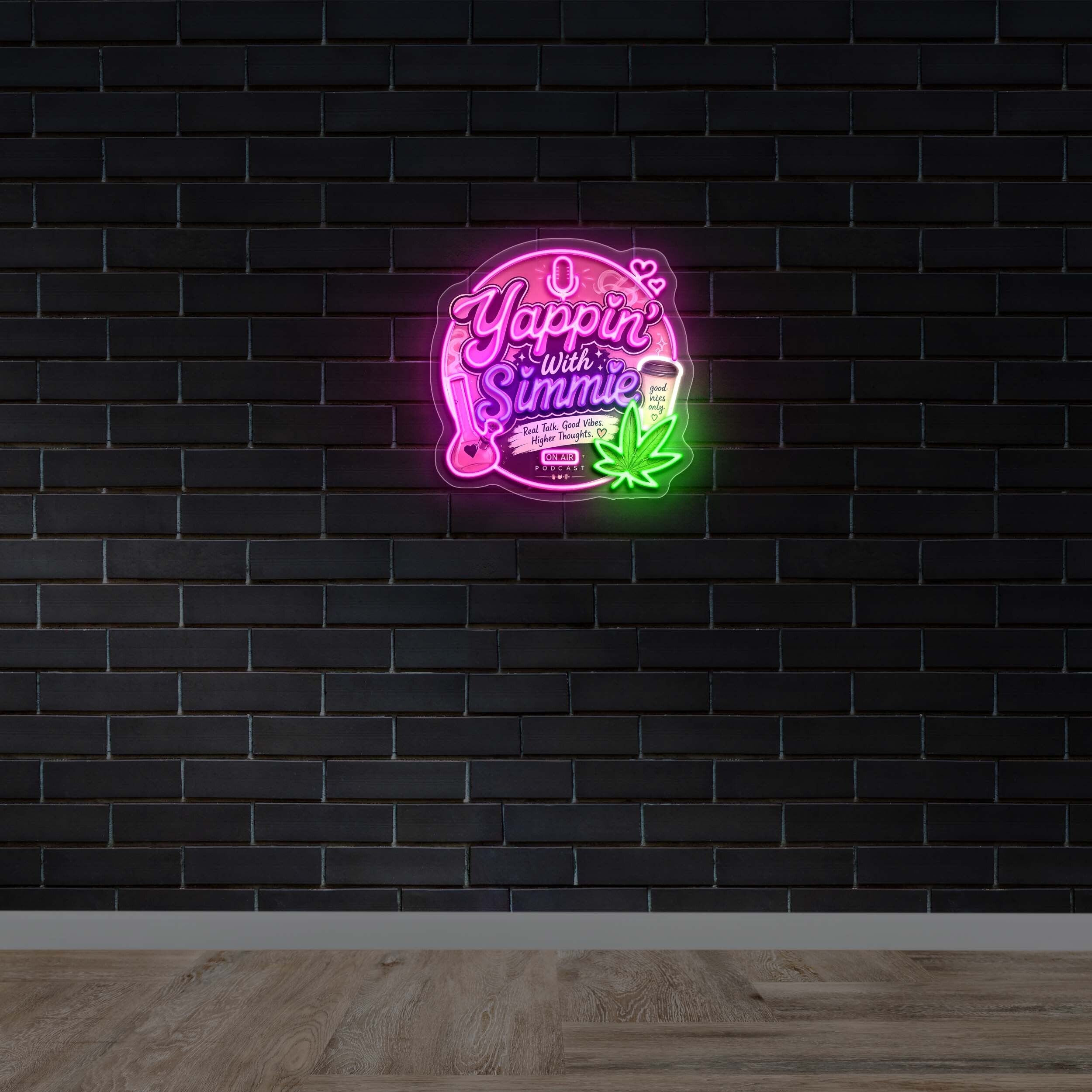 Yappin with Simmie - Premium Neon Artwork