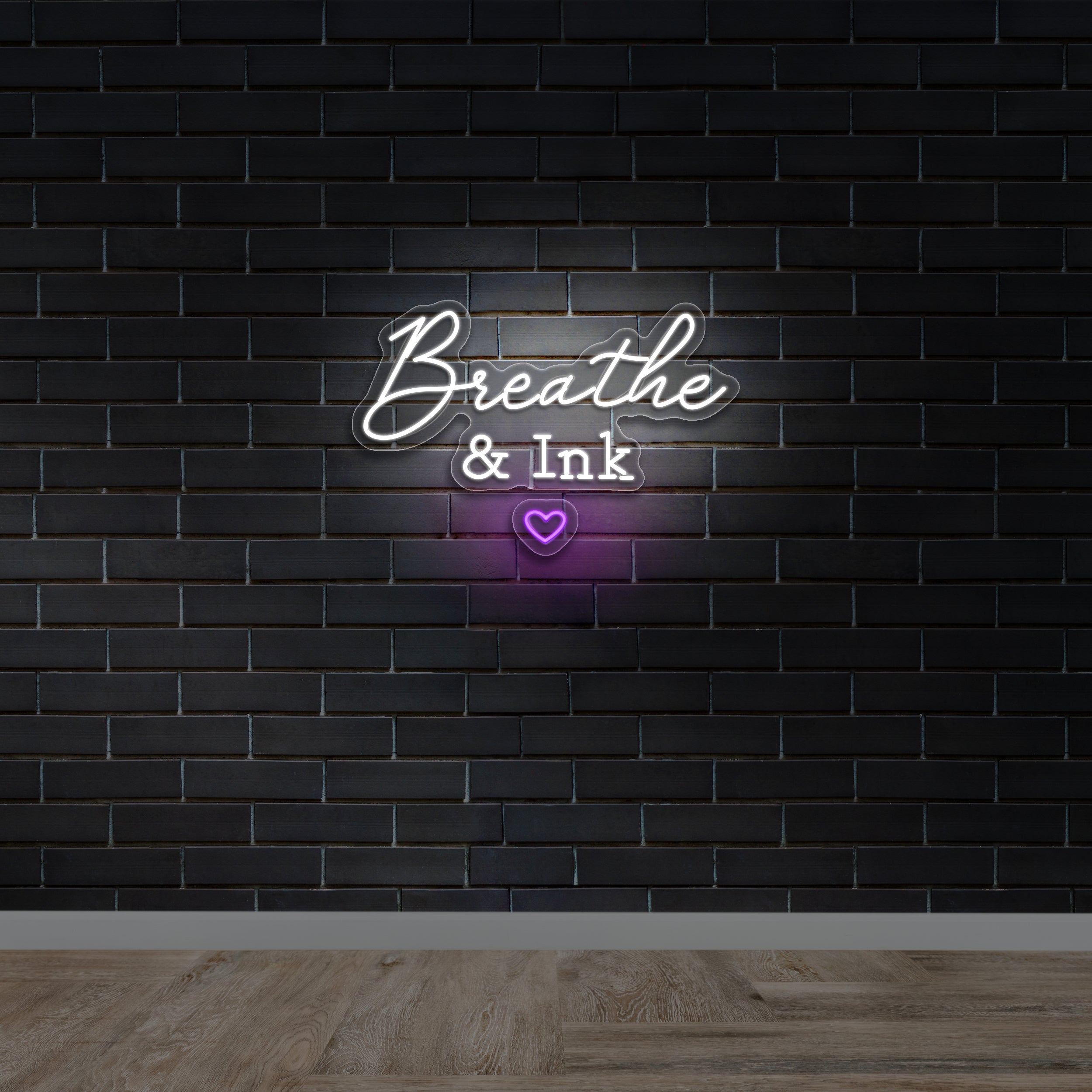 Breathe & Ink - Premium Neon Artwork