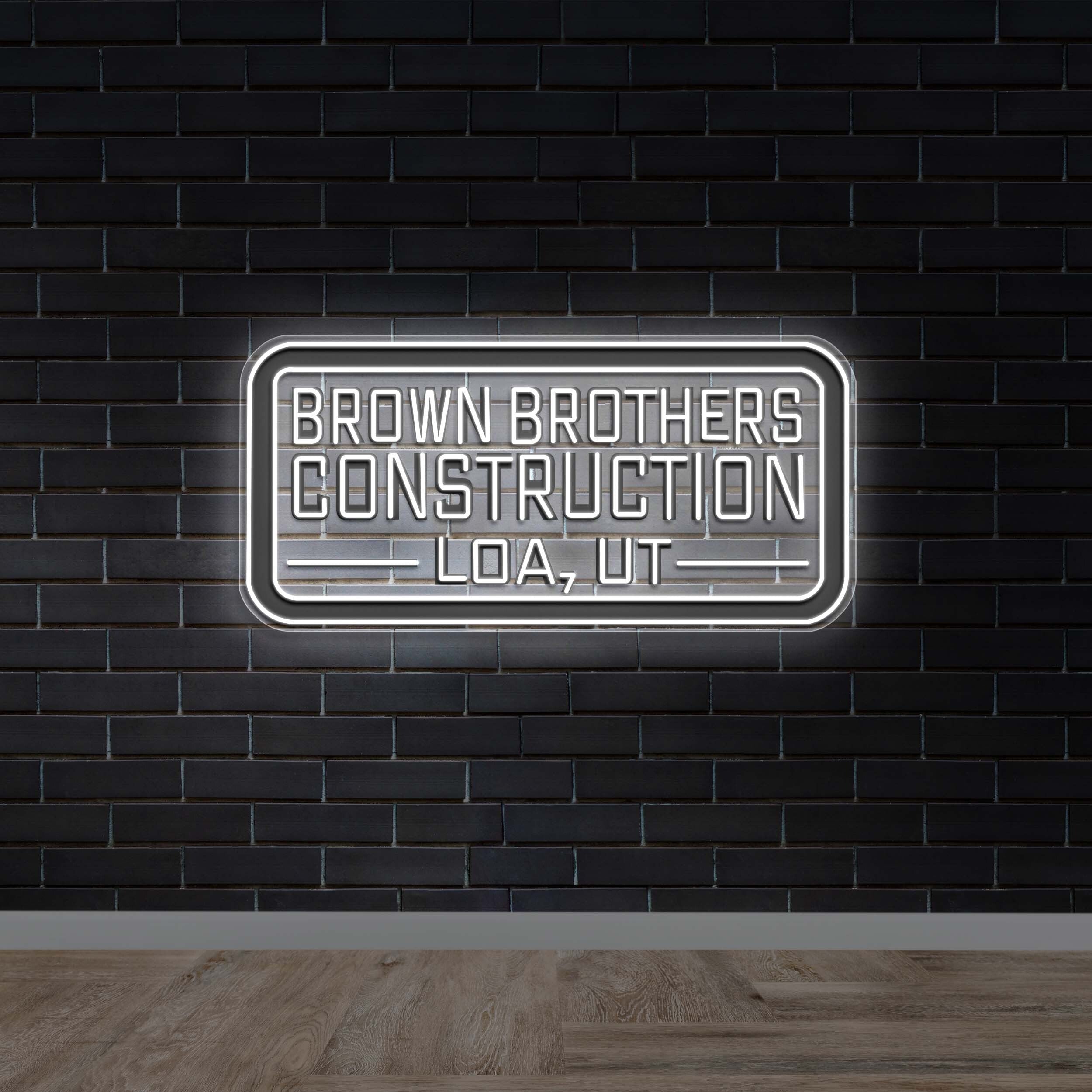 Brown Brothers Construction - Premium Neon Artwork