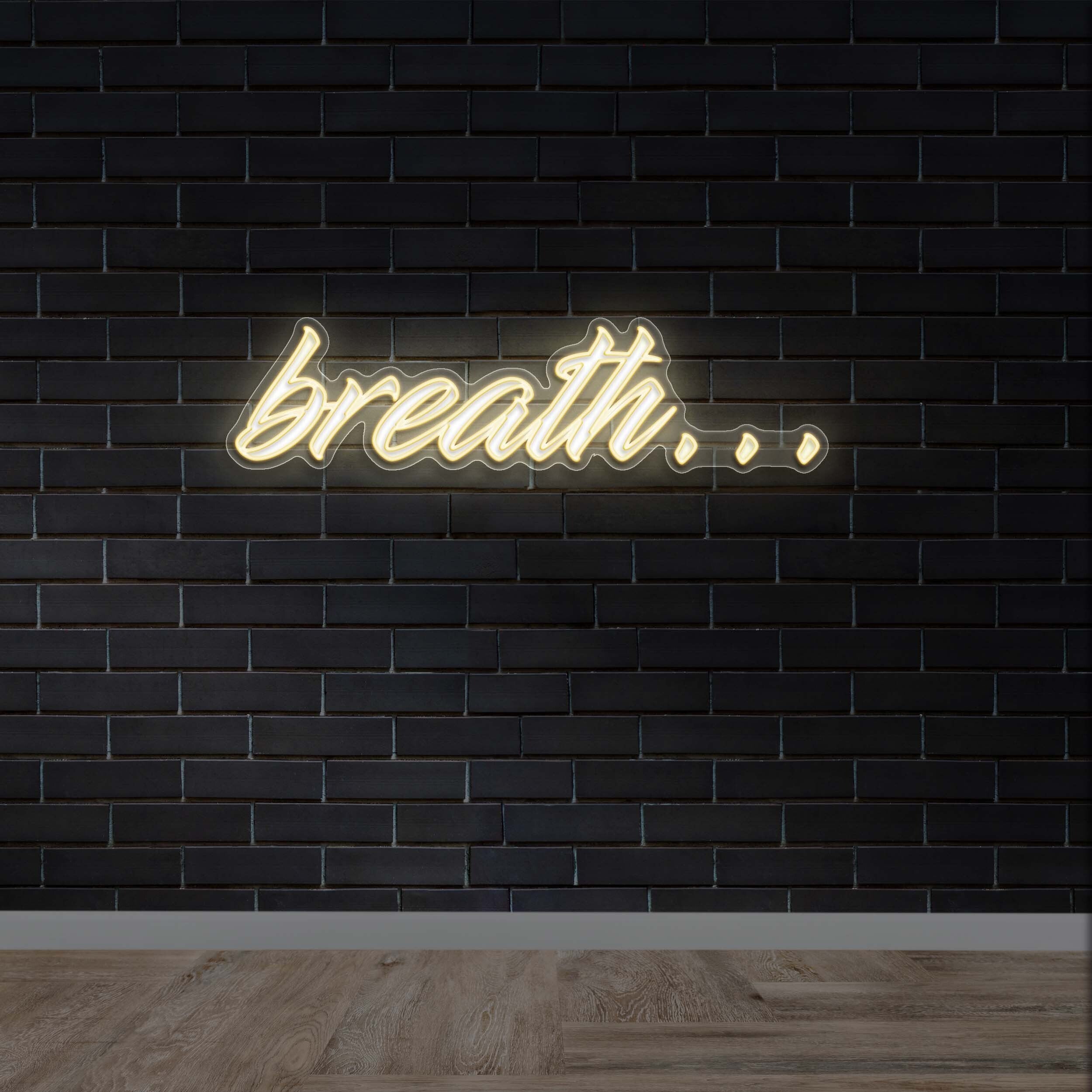 Breath | Cursive Font 1st Version - Premium Neon Artwork