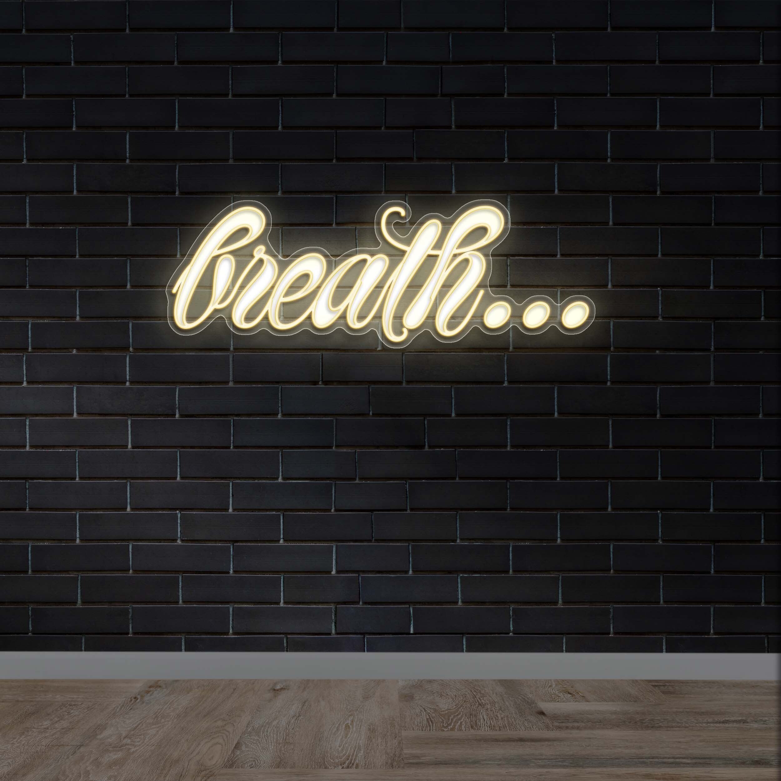 Breath | Cursive Font 3rd Version - Premium Neon Artwork