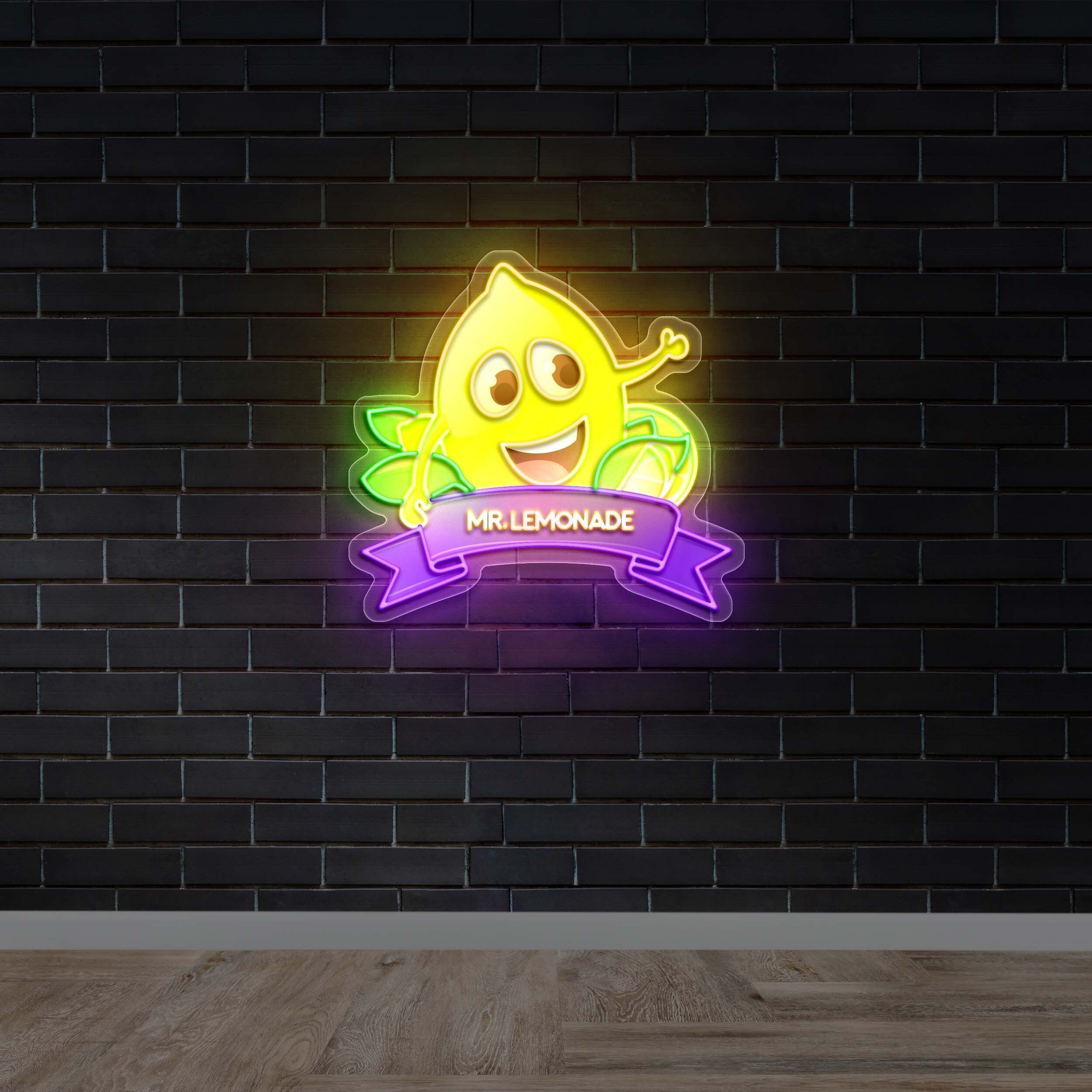 Mr. Lemonade logo - Premium Neon Artwork