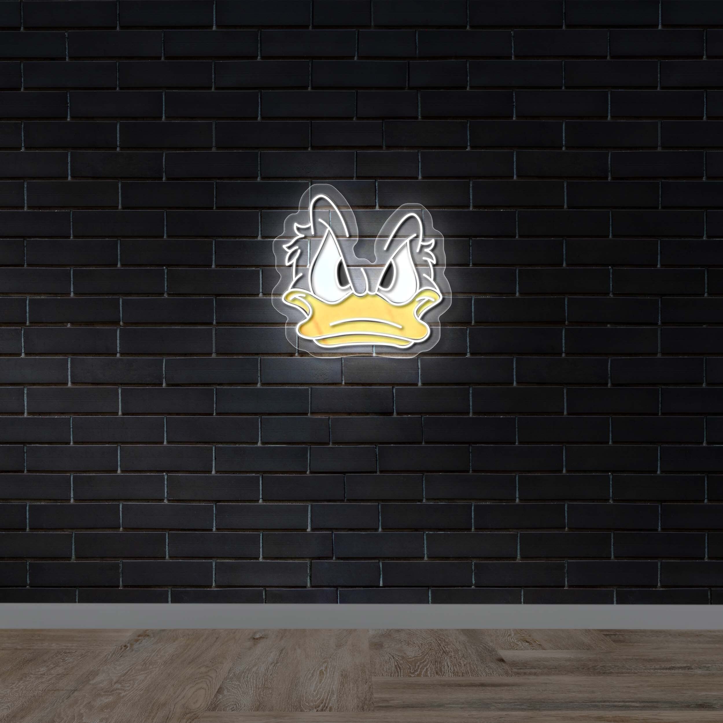 Donald Duck Face - Premium Neon Artwork