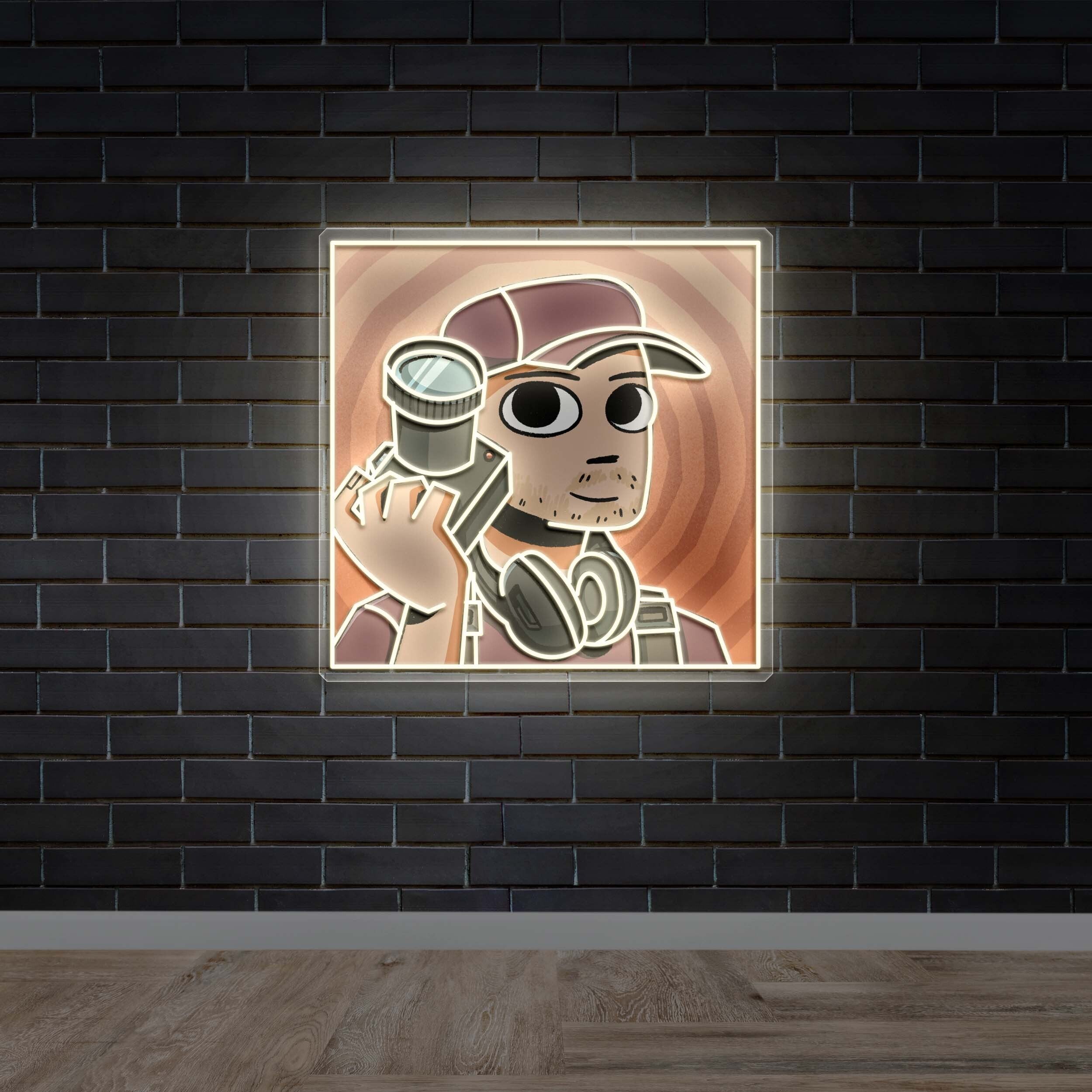 Cap N' Glow - Premium Neon Artwork