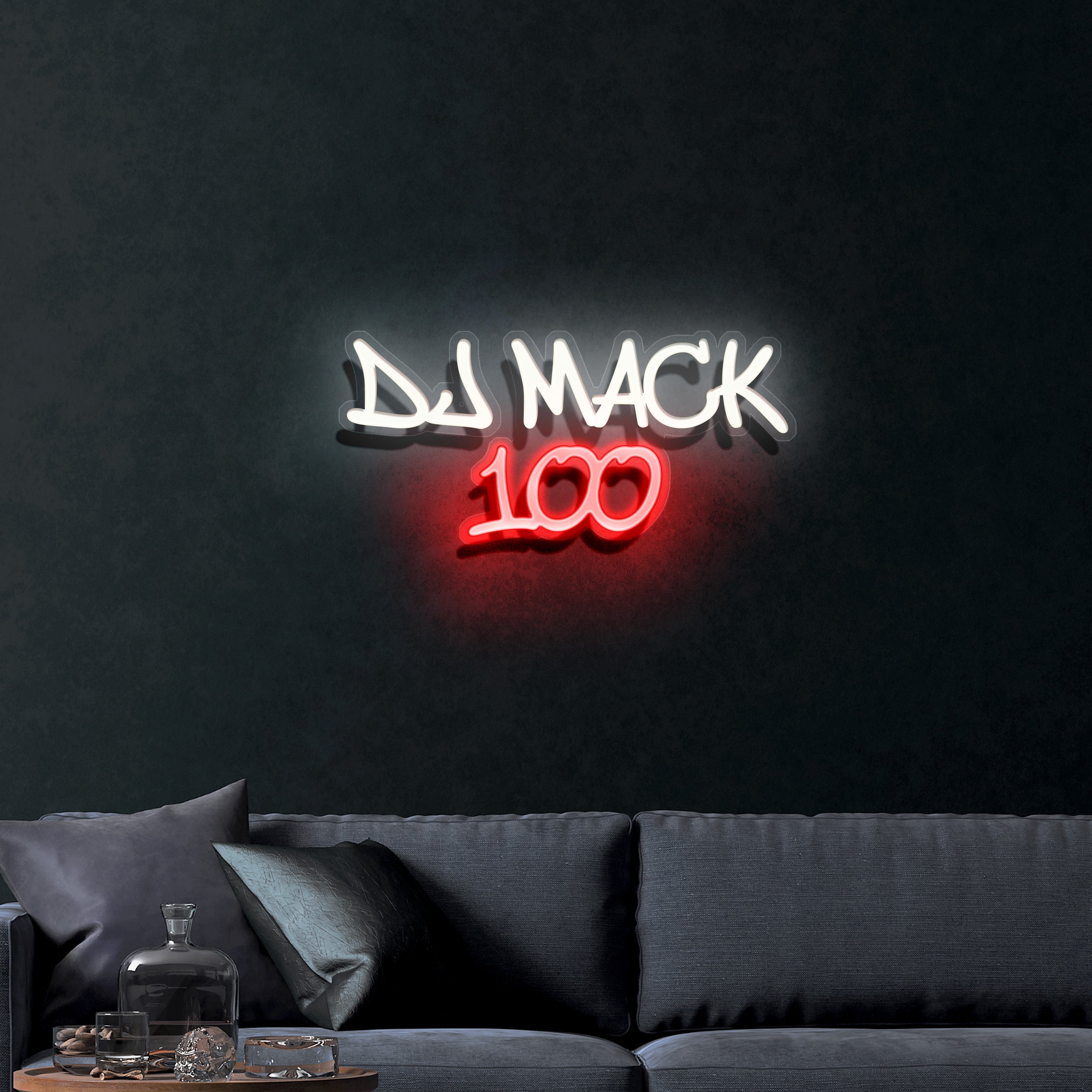 DJ MACK 100 – Premium Neon Artwork
