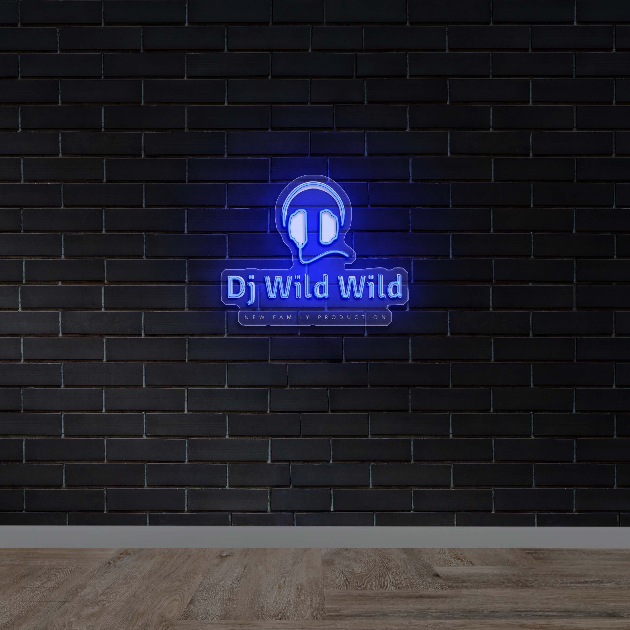 DJ WILD WILD - Premium Neon Artwork