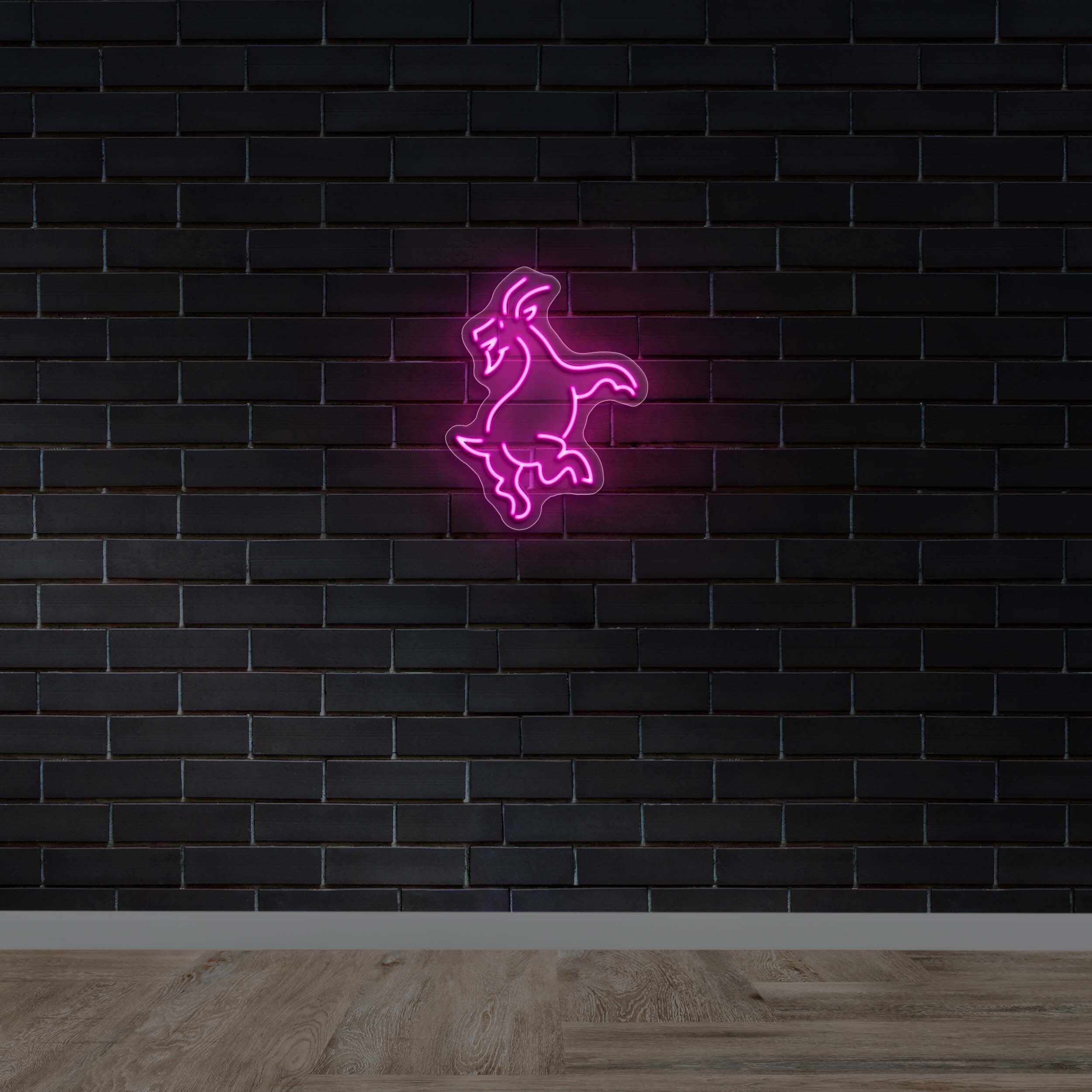 Jumping Goat - Premium Neon Artwork