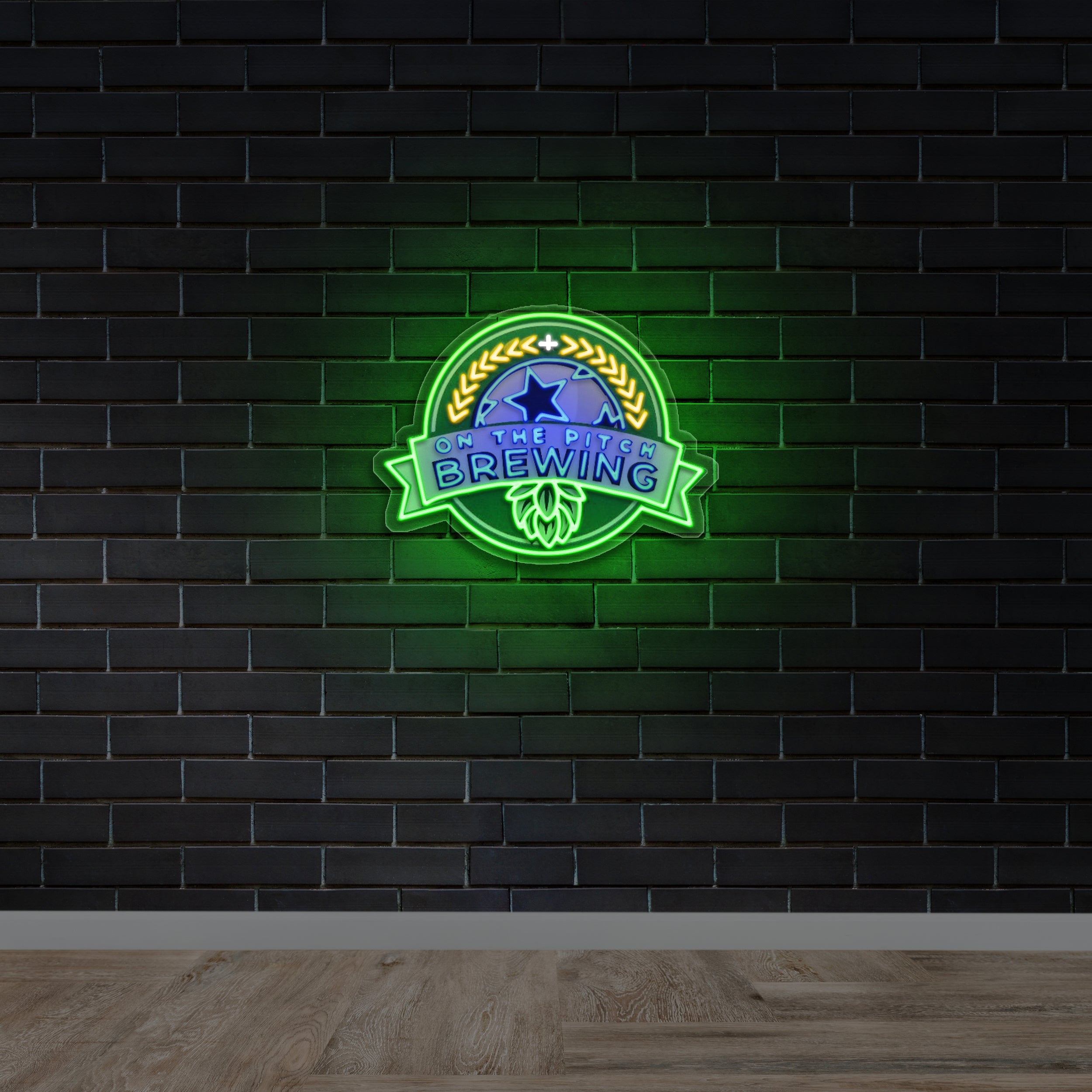 ON THE PITCH BREWING - Premium Neon Artwork