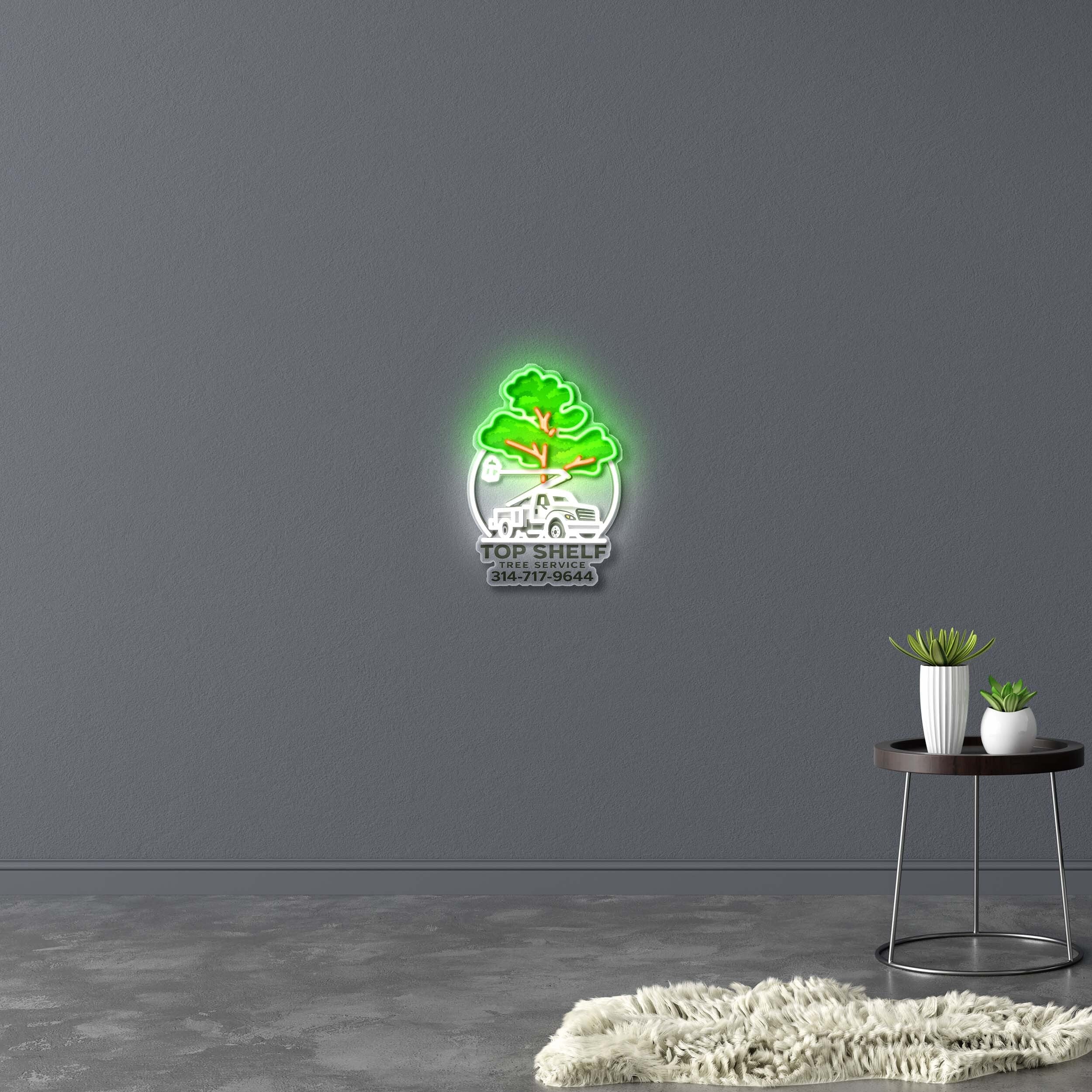 TOP SHELF TREE SERVICE - Premium Neon Artwork