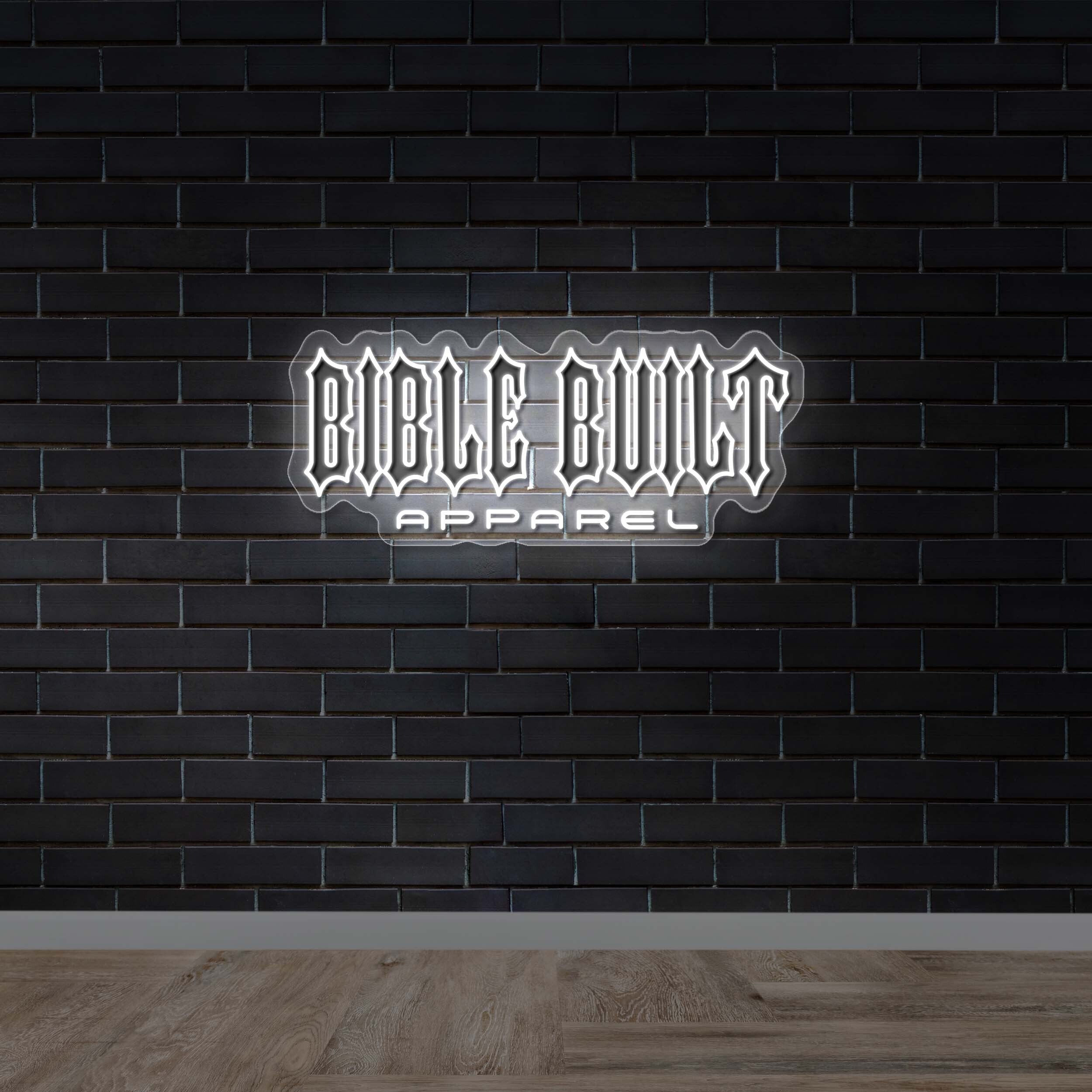BIBLE BUILT - Premium Neon Artwork