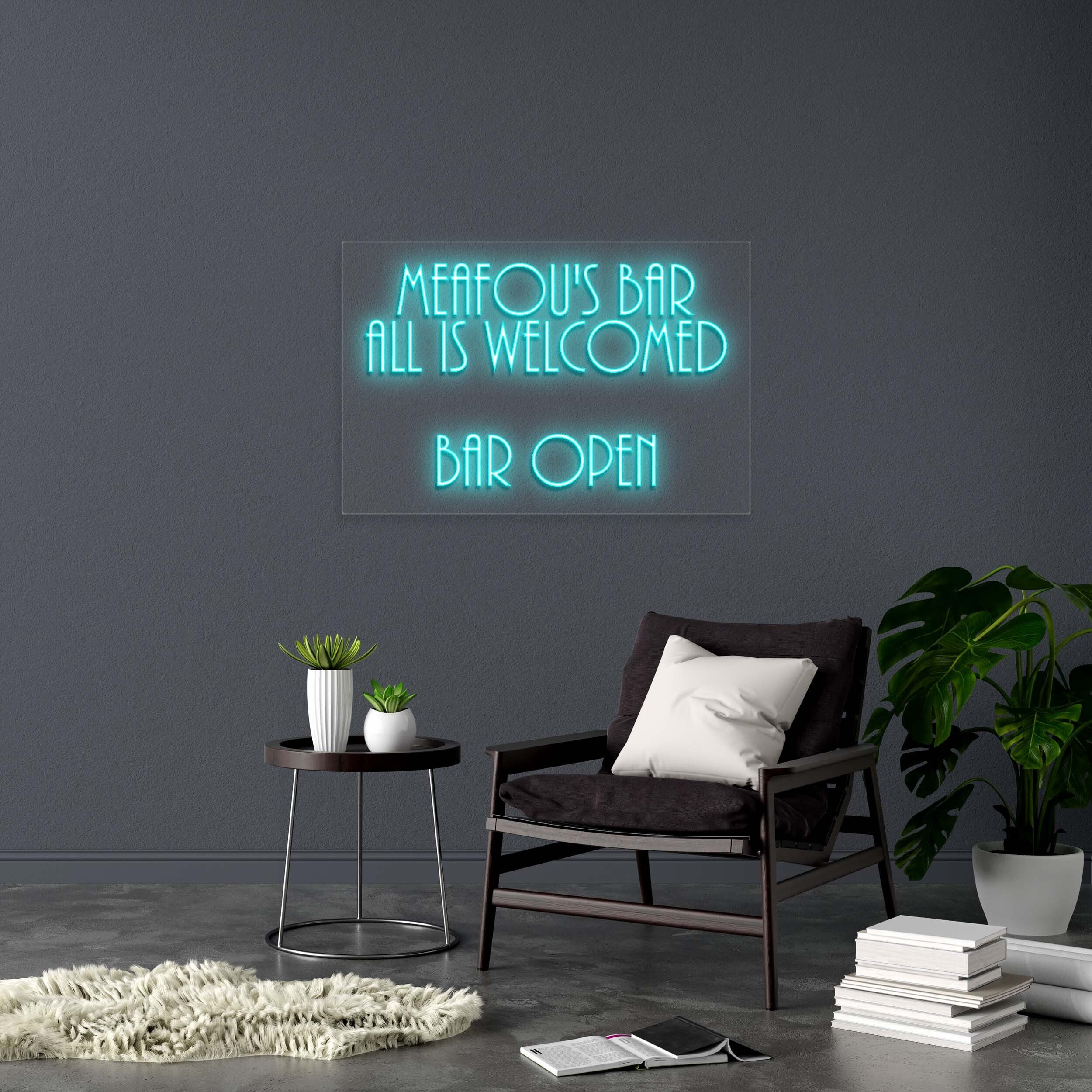 MEAFOU'S BAR - Premium Neon Artwork