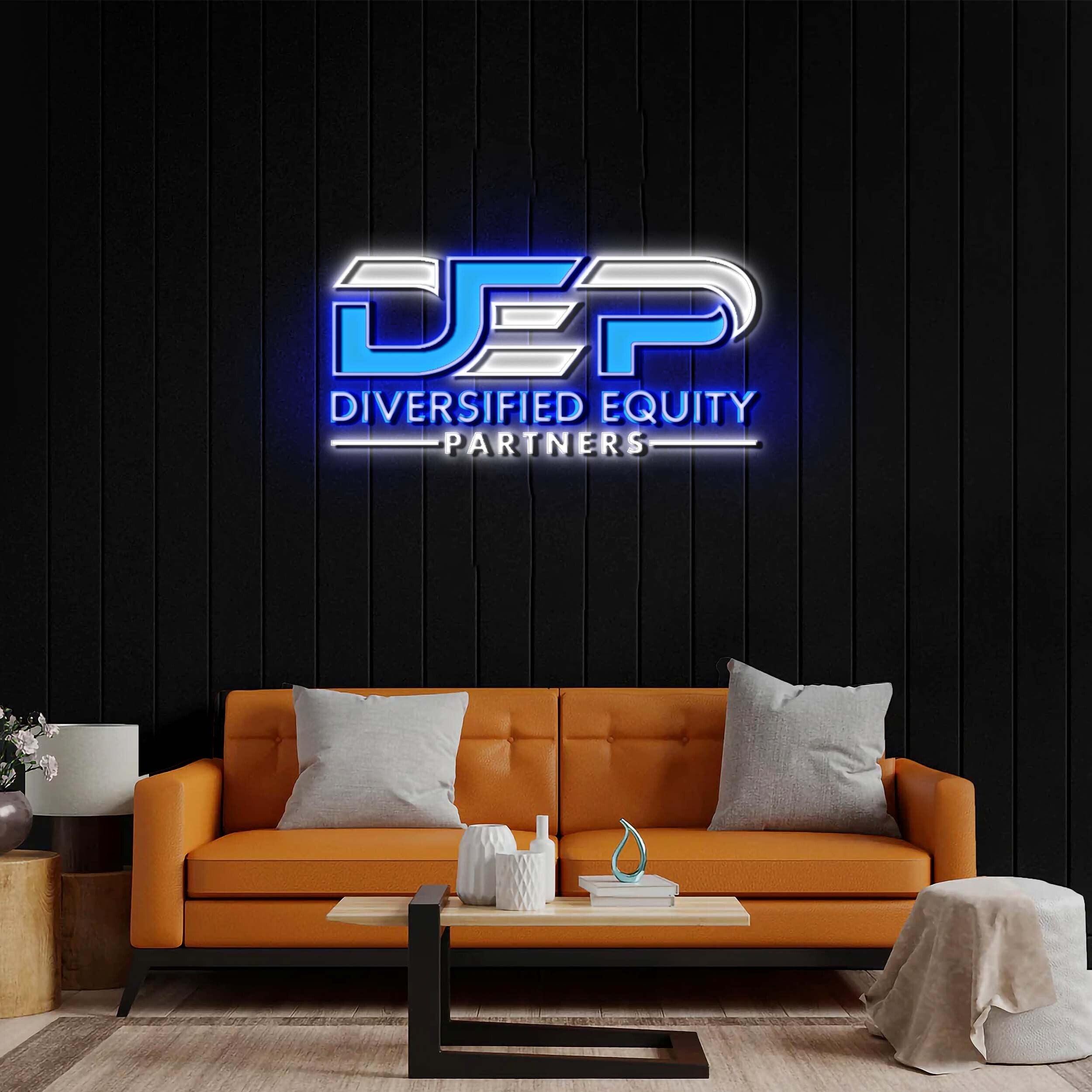 Diversified Equity - Premium Neon Artwork