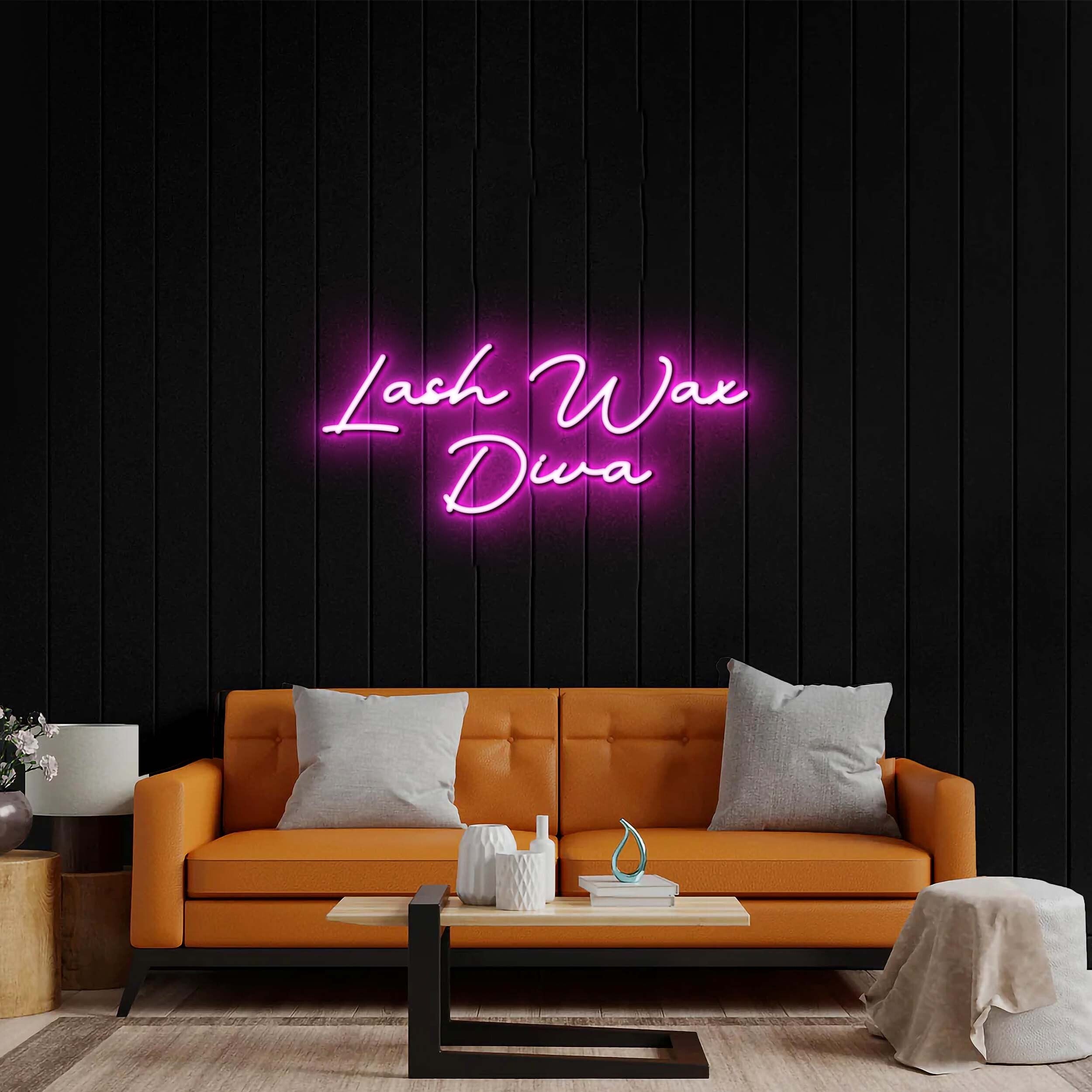 Lash Wax Diva- Premium Neon Artwork