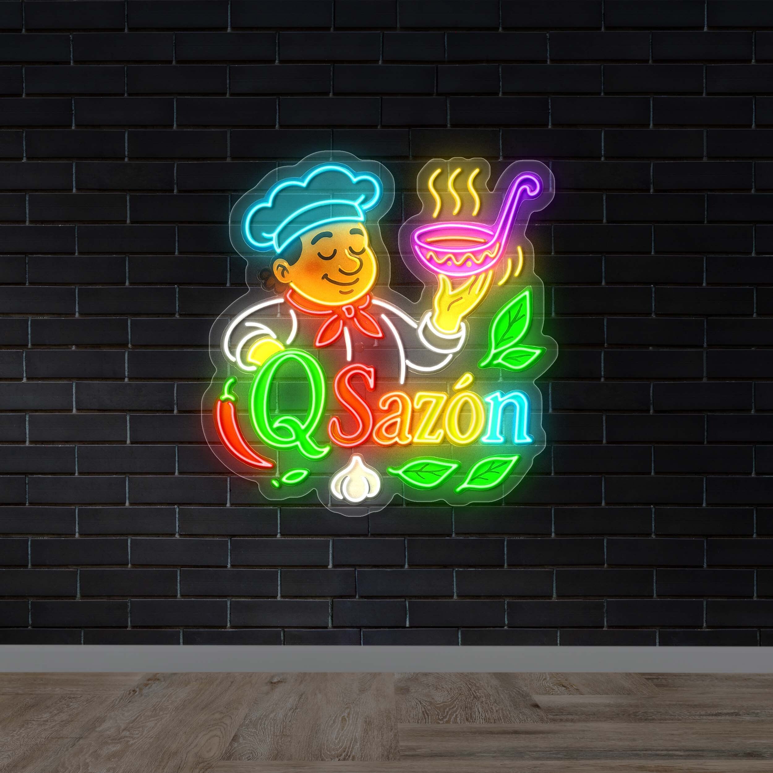 Q SAZON - Premium Neon Artwork