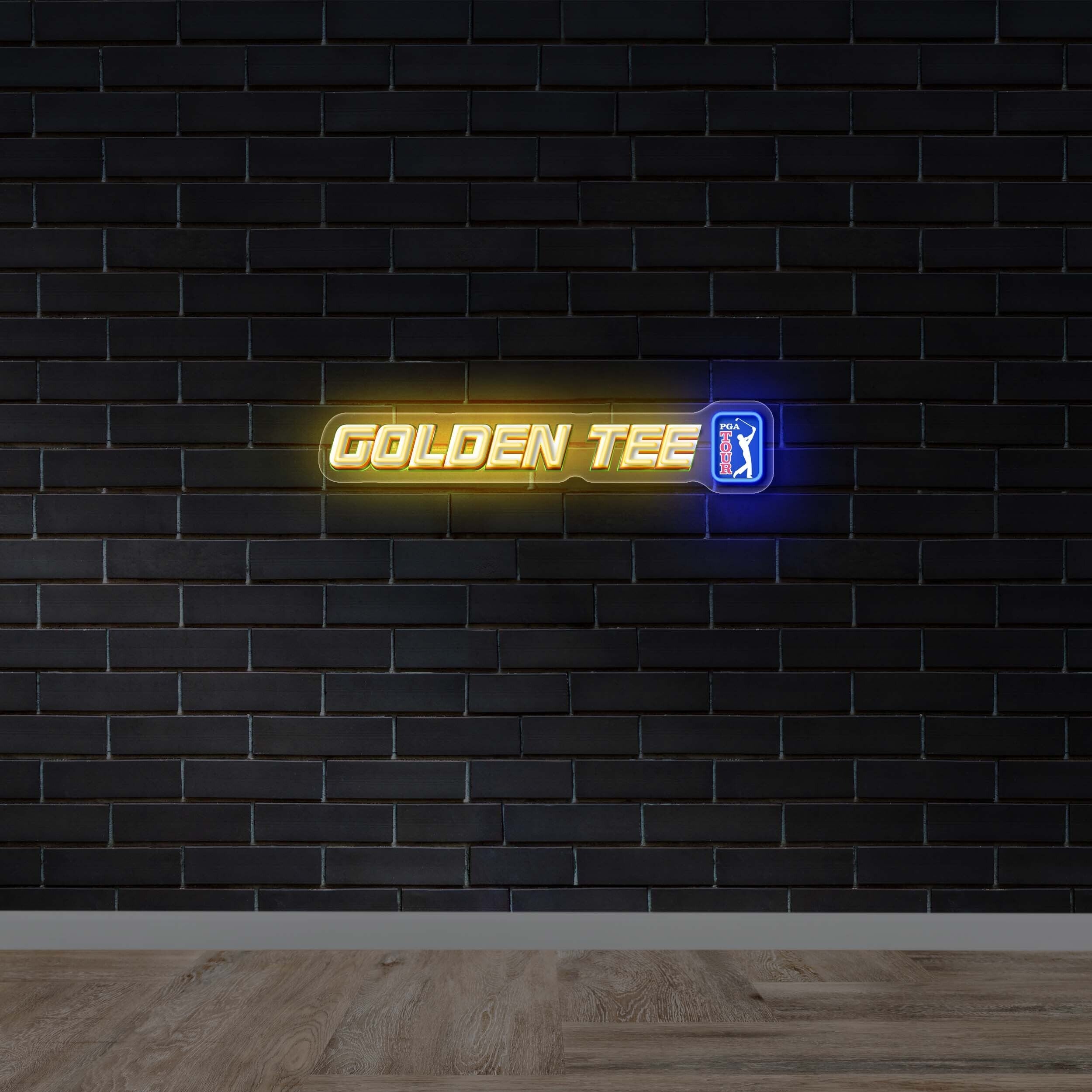 Golden Tee - Premium Neon Artwork