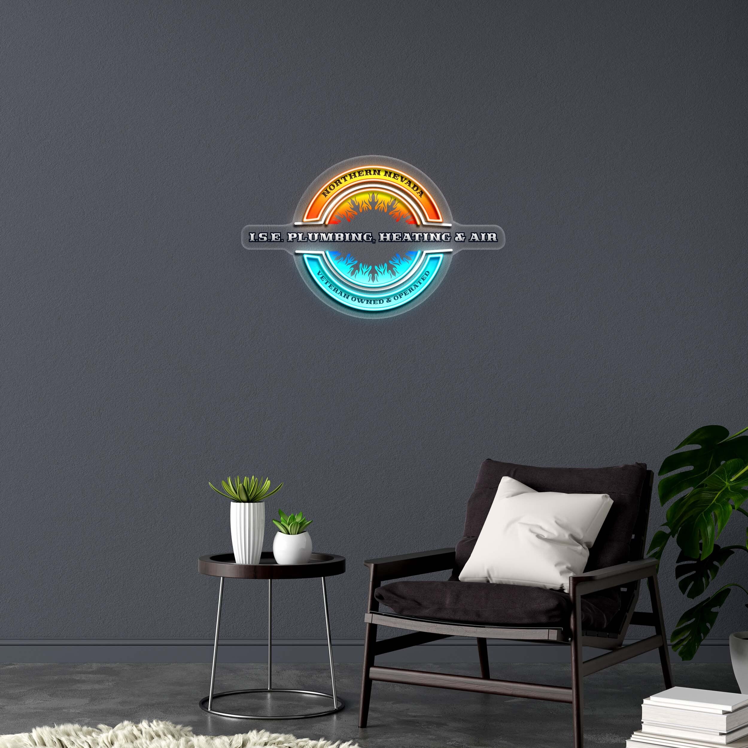 I.S.E PLUMBING, HEATING & AIR - Premium Neon Artwork