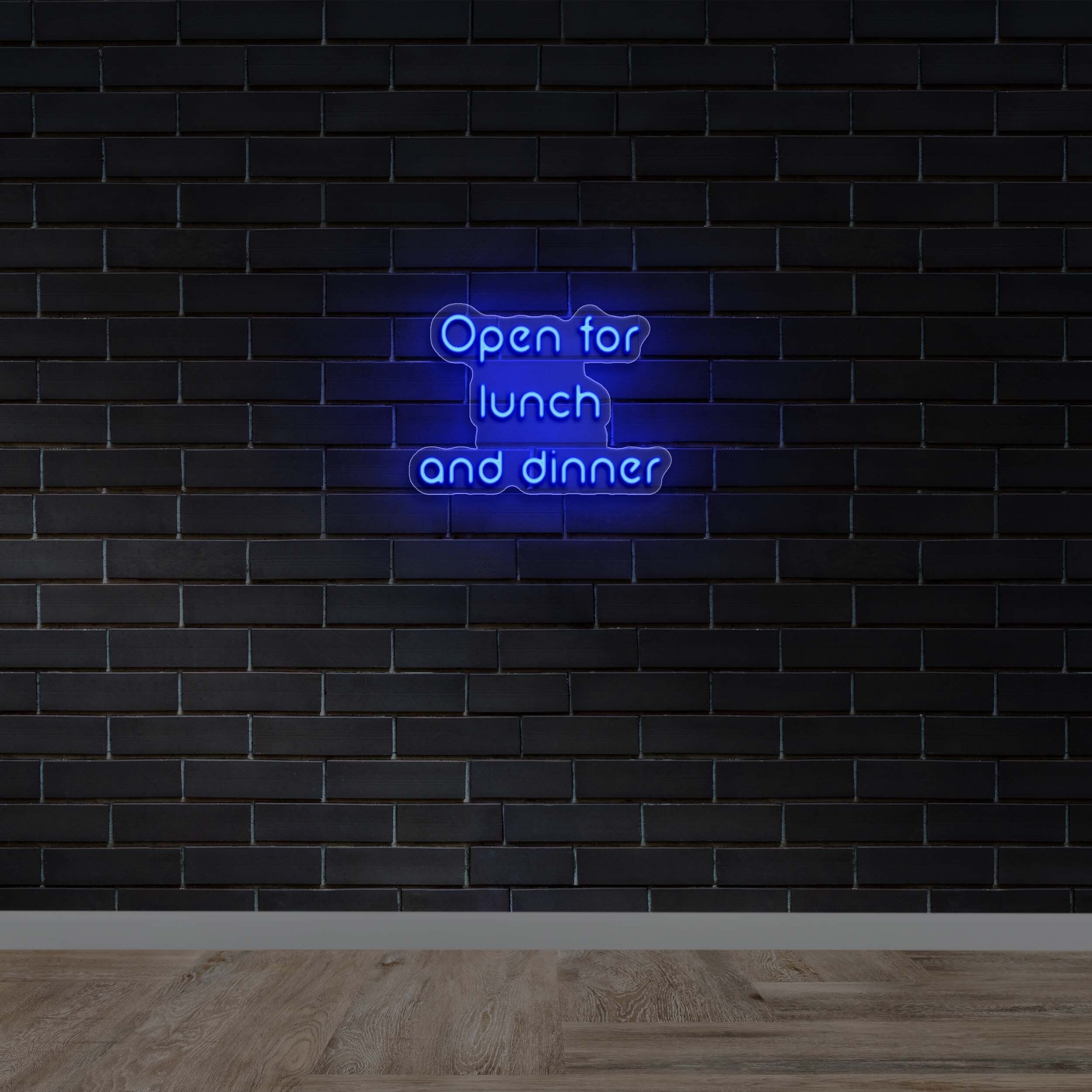 Open for lunch and dinner - Premium Neon Artwork
