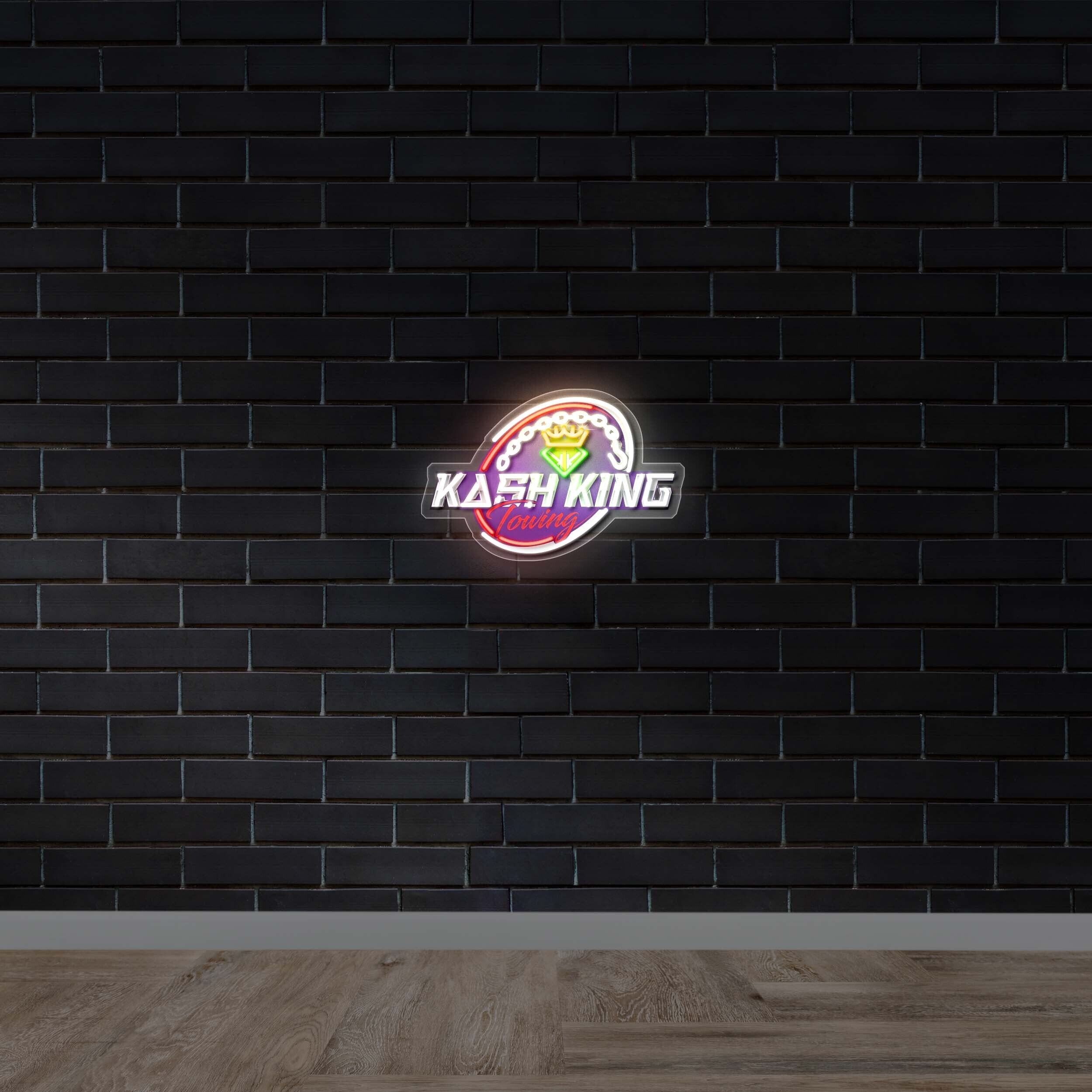 Kash King Towing - Premium Neon Artwork