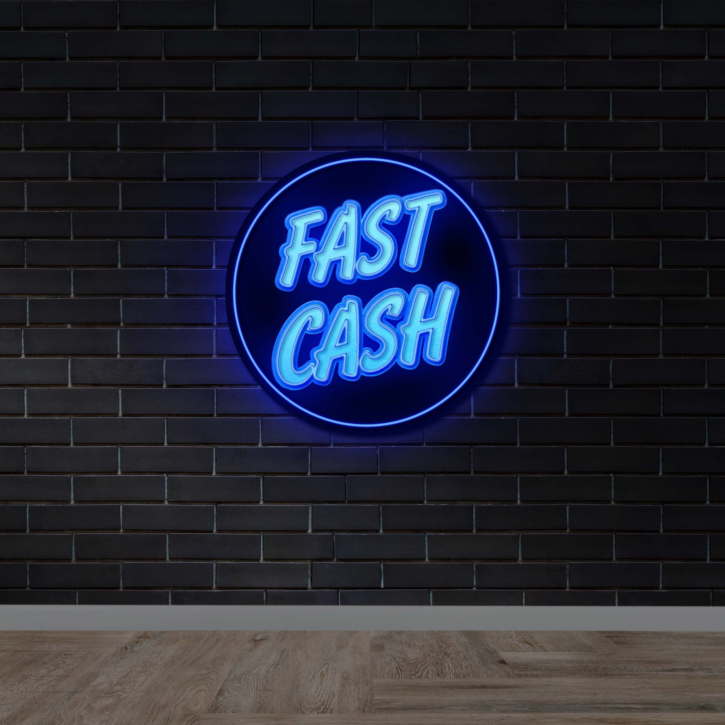 FAST CASH - Premium Neon Artwork