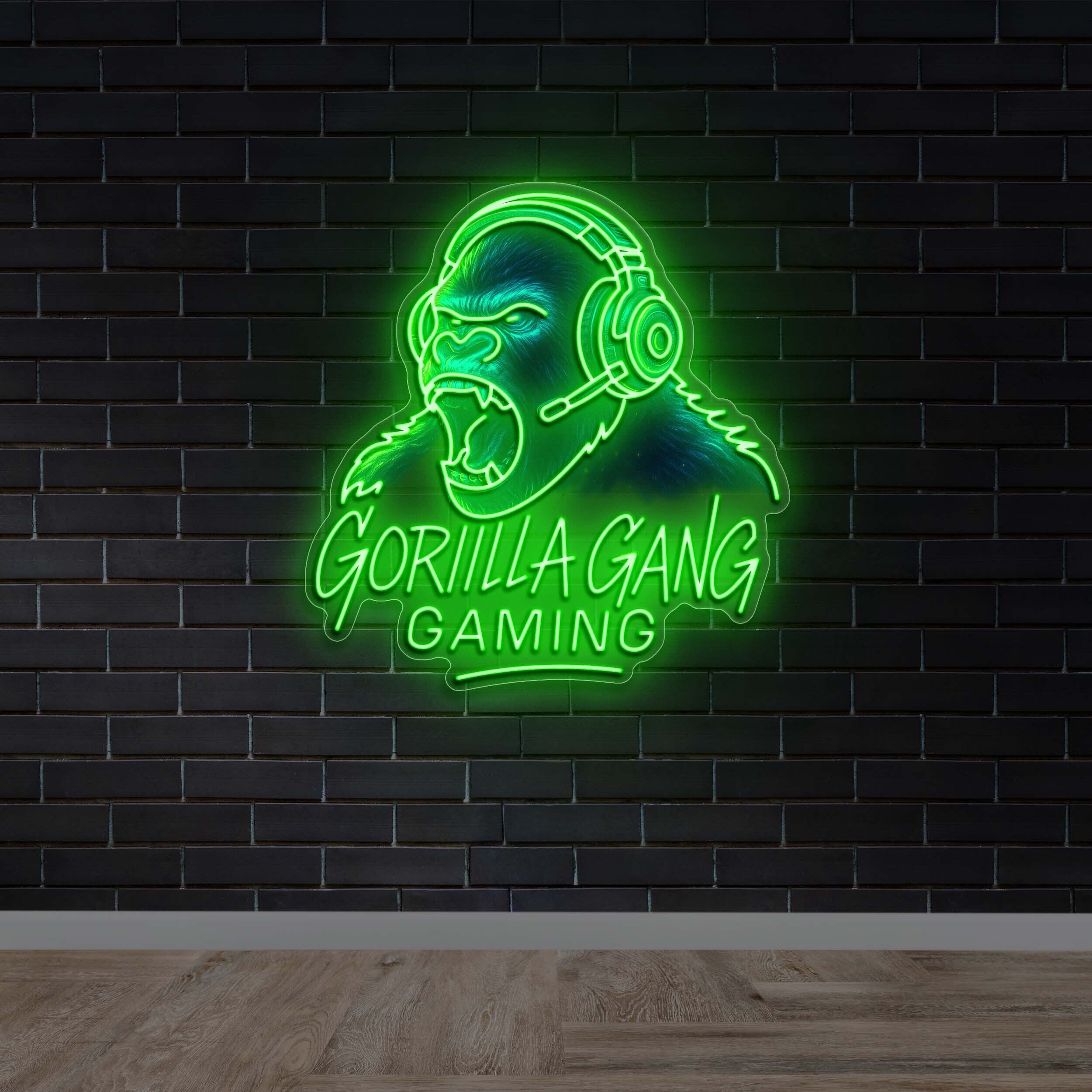 Gorilla Gang Gaming – Premium Neon Artwork
