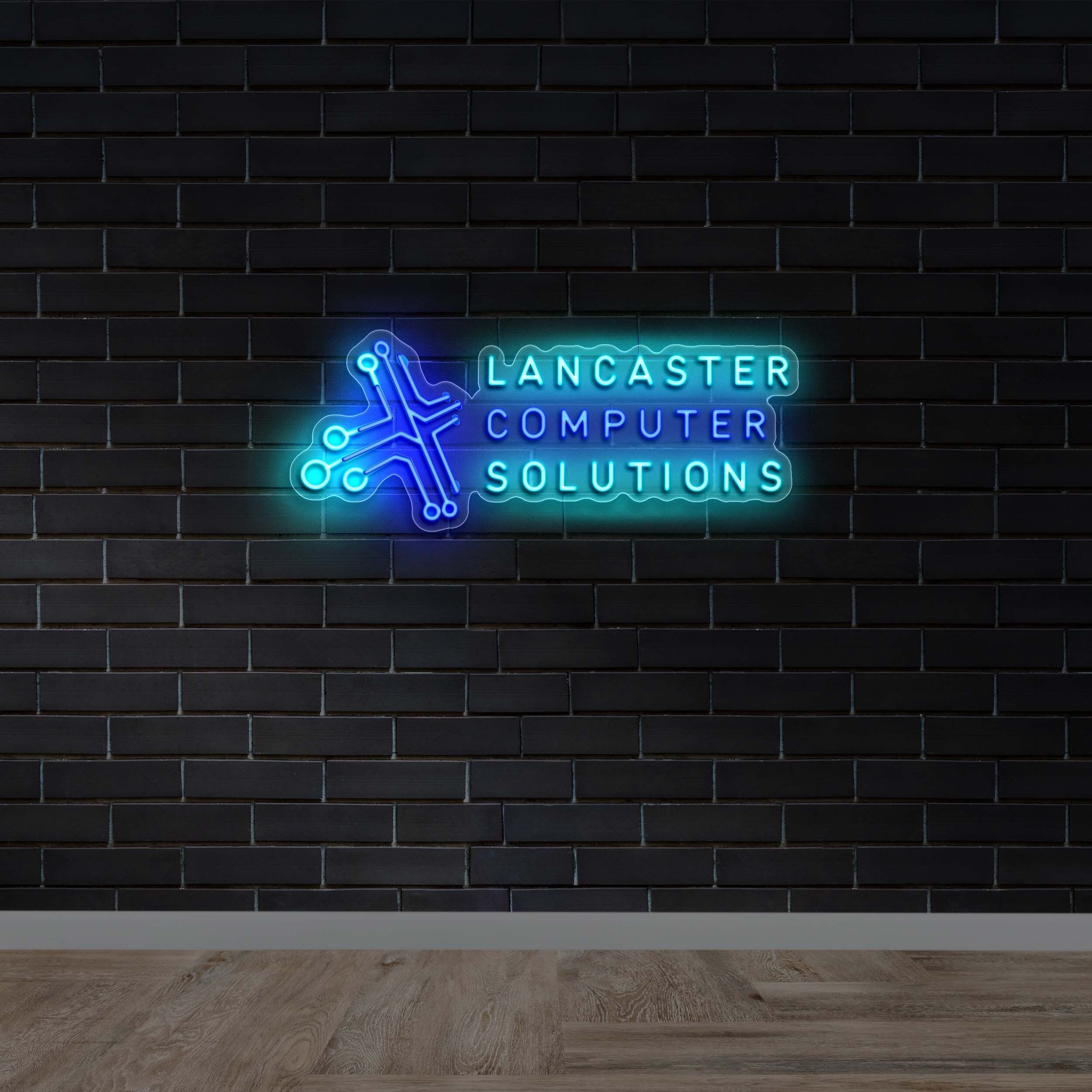 Lancaster Computer Solutions - Premium Neon Artwork