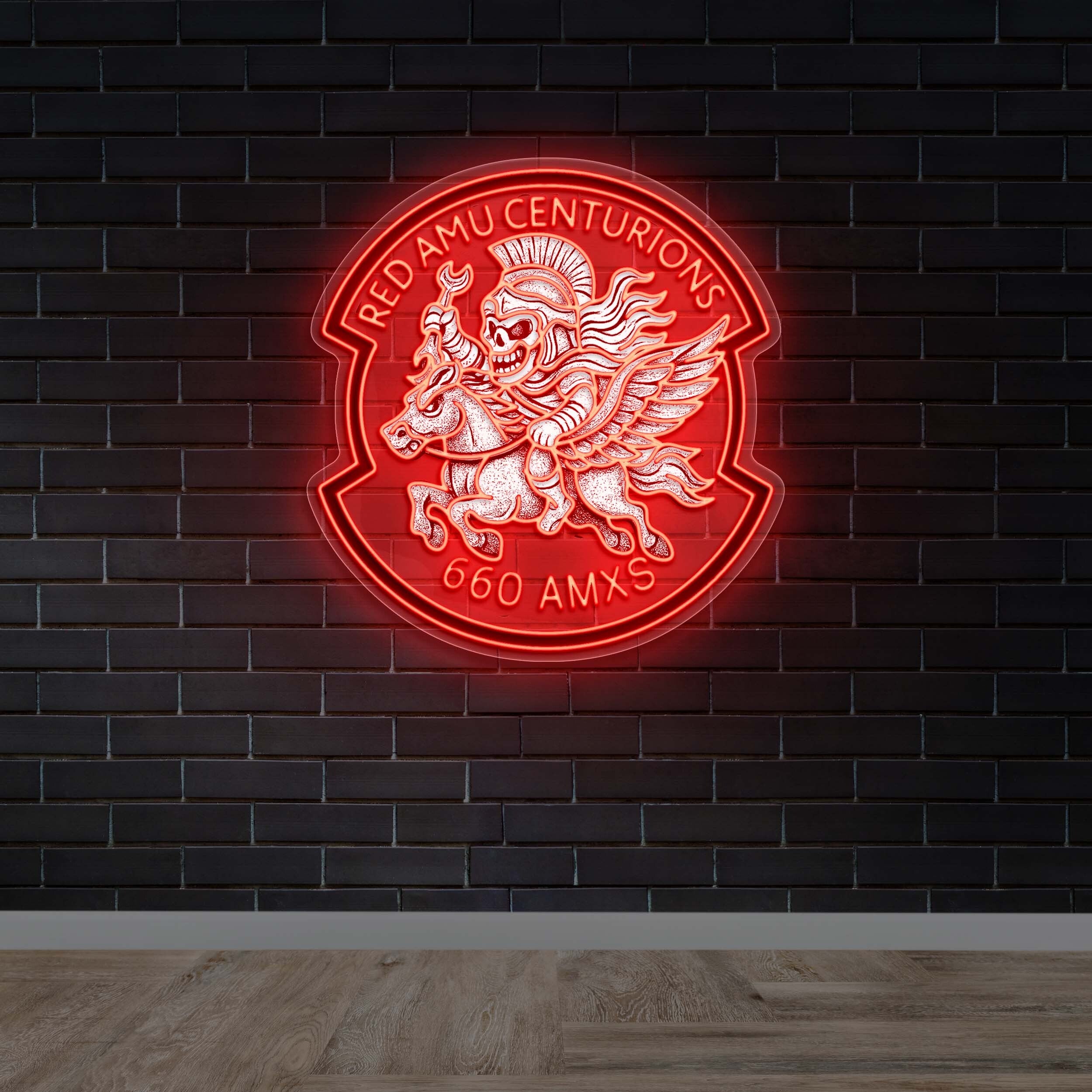 RED AMU CENTURIONS - Premium Neon Artwork