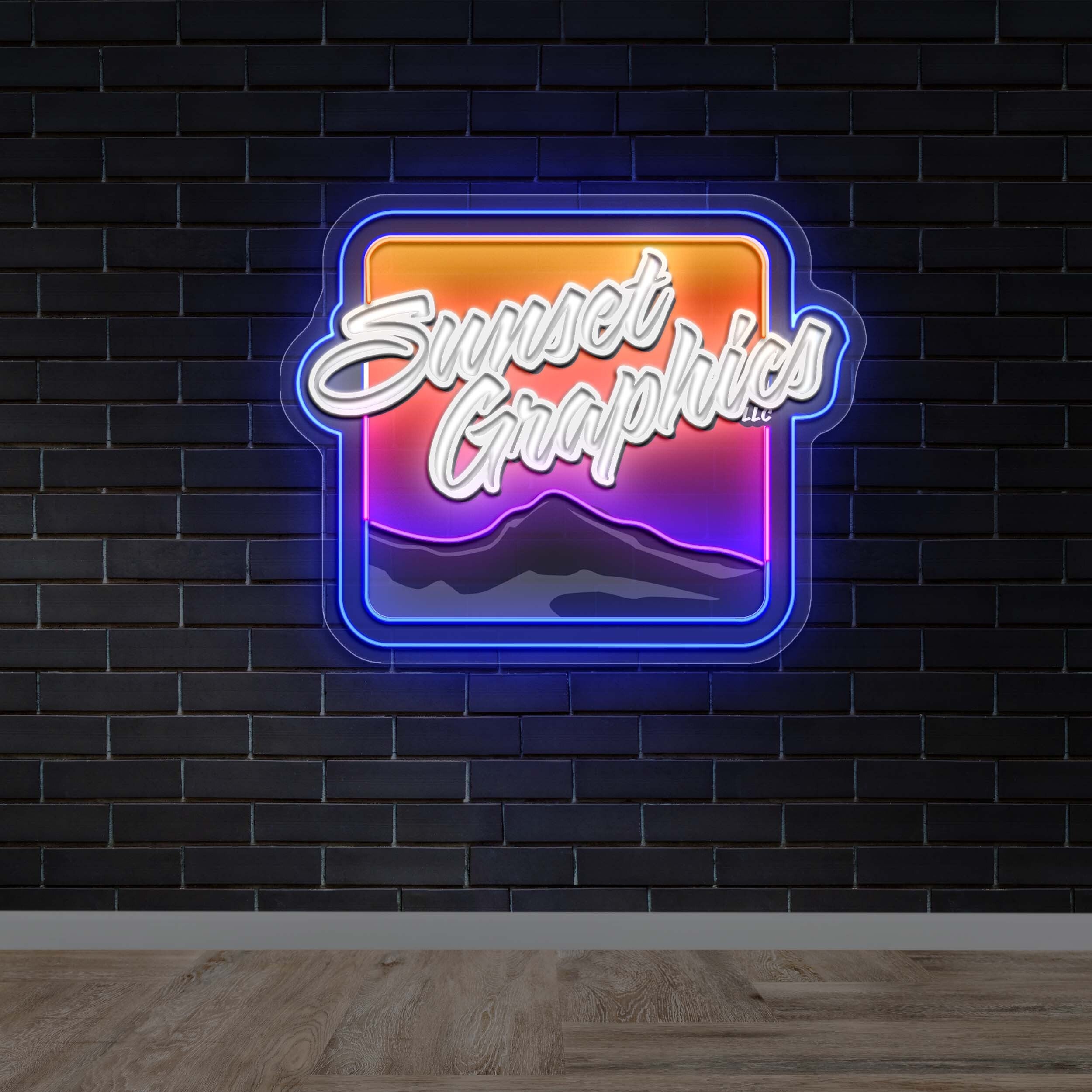 SUNSET GRAPHICS - Premium Neon Artwork