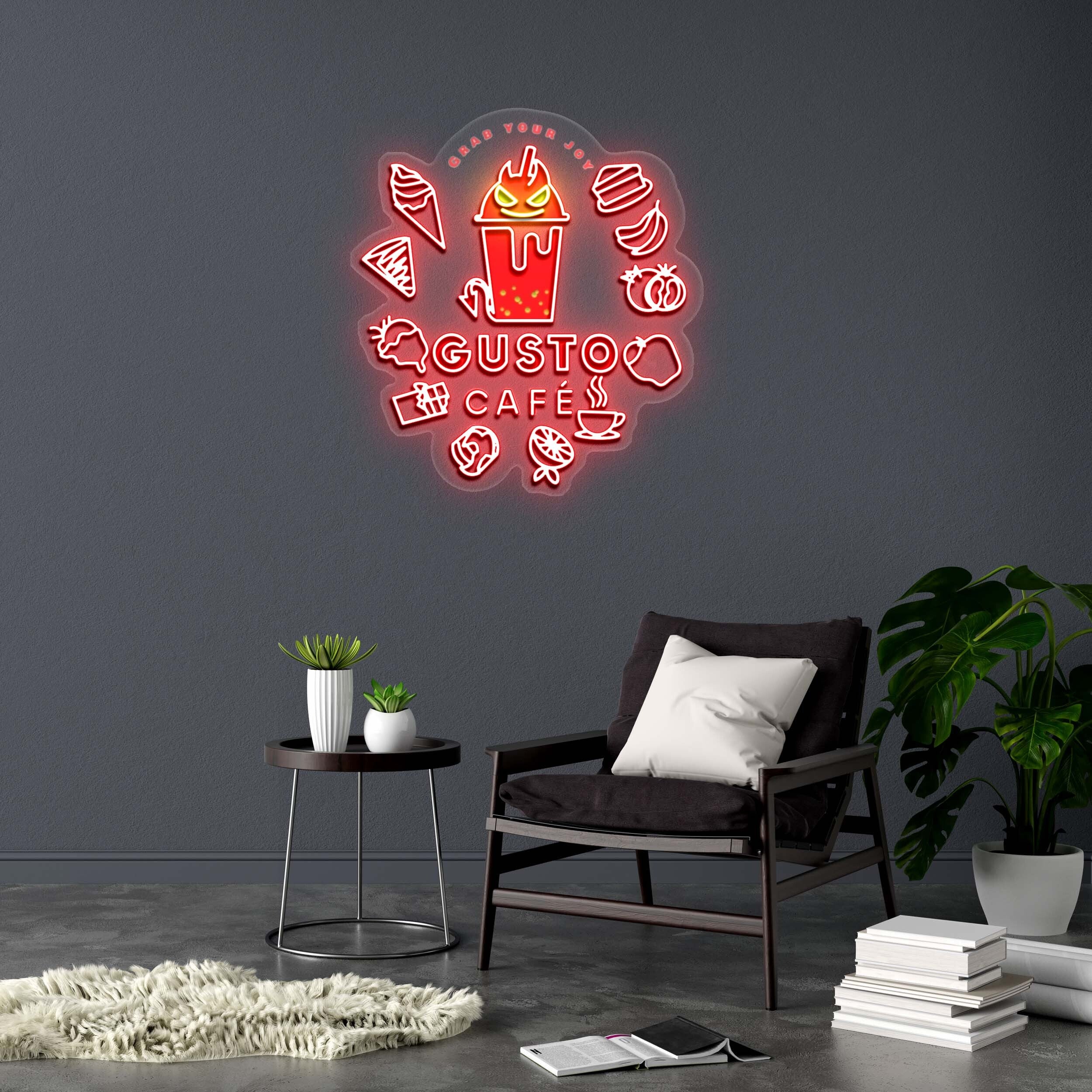 GUSTO CAFE | 2nd Version - Premium Neon Artwork