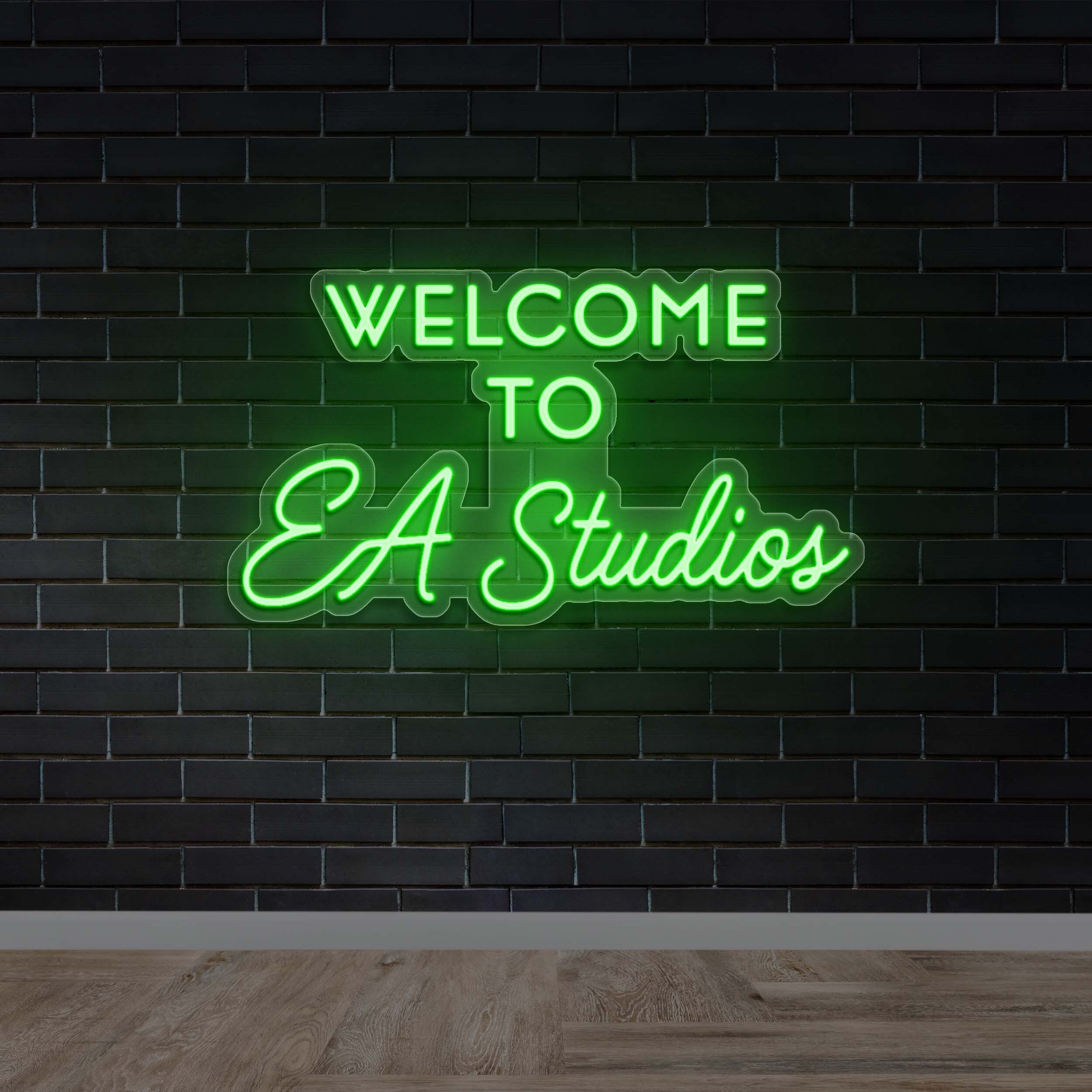 WELCOME TO EA STUDIOS - Premium Neon Artwork
