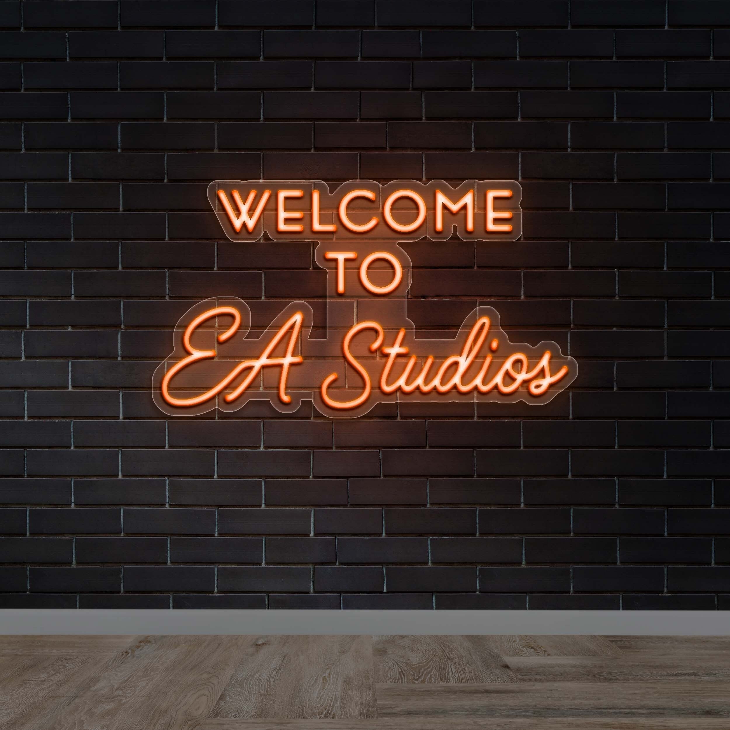WELCOME TO EA STUDIOS - Premium Neon Artwork