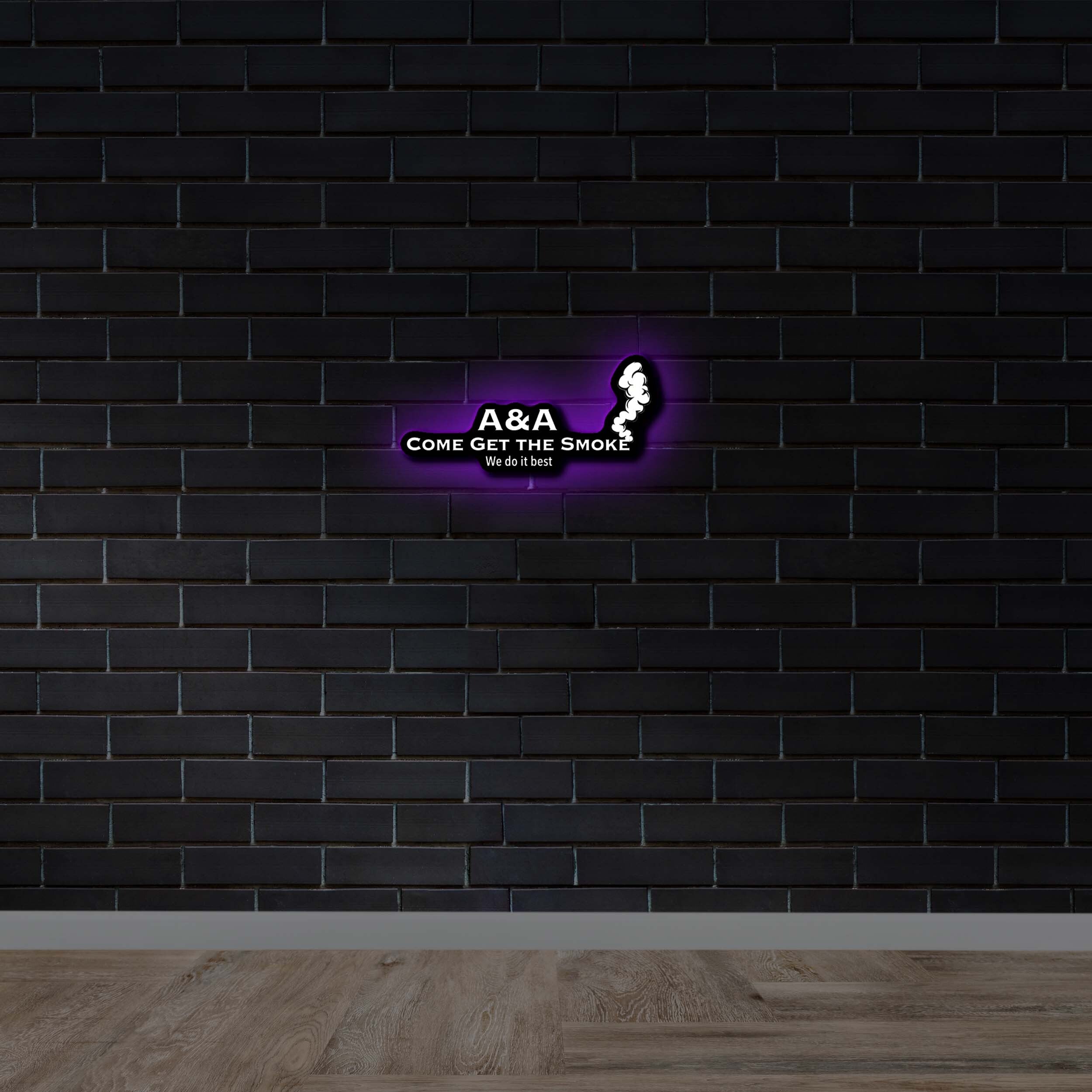 A&A Come Get The Smoke - Premium Neon Artwork