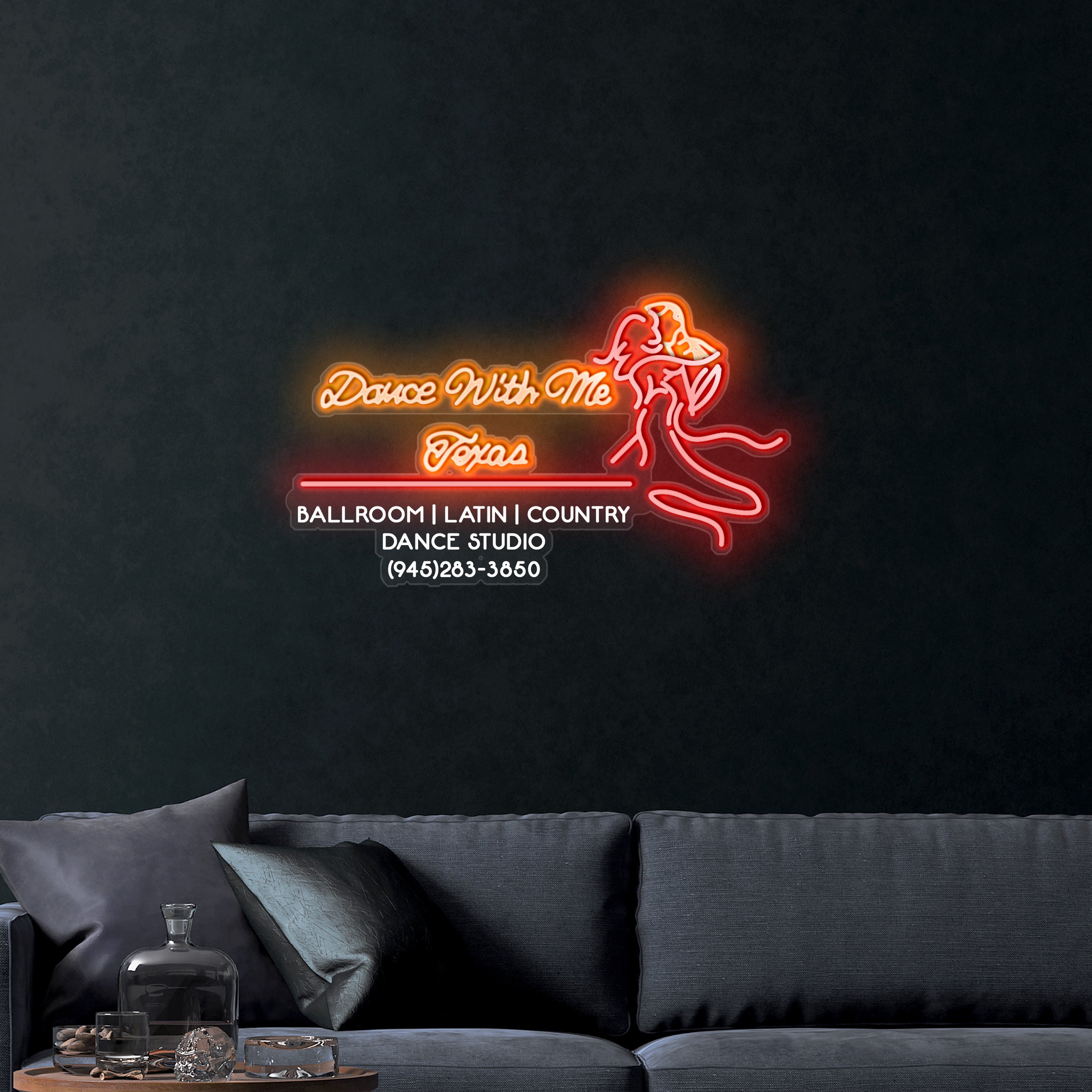 Dance With Me Texas – Premium Neon Artwork