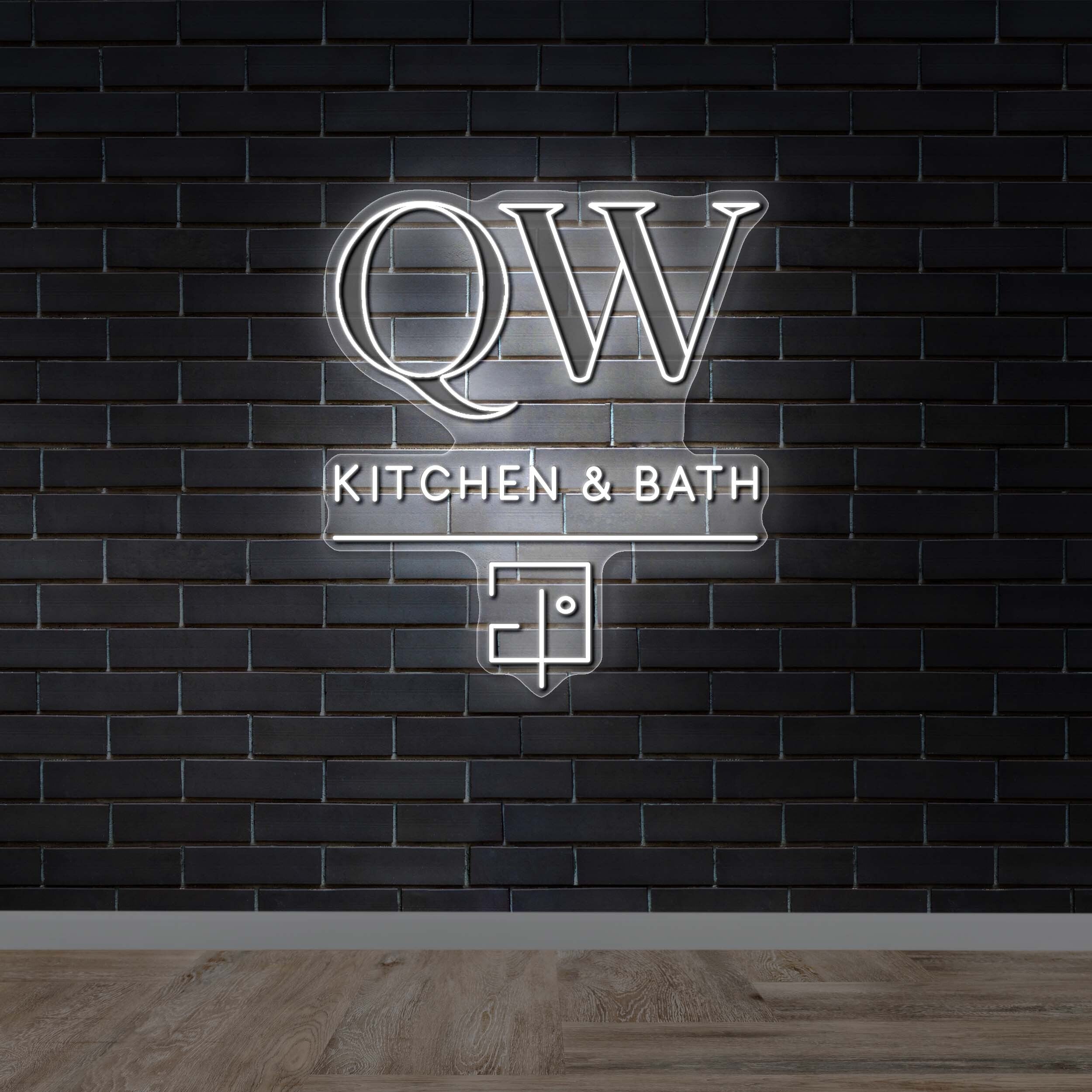QW Kitchen & Bath - Premium Neon Artwork