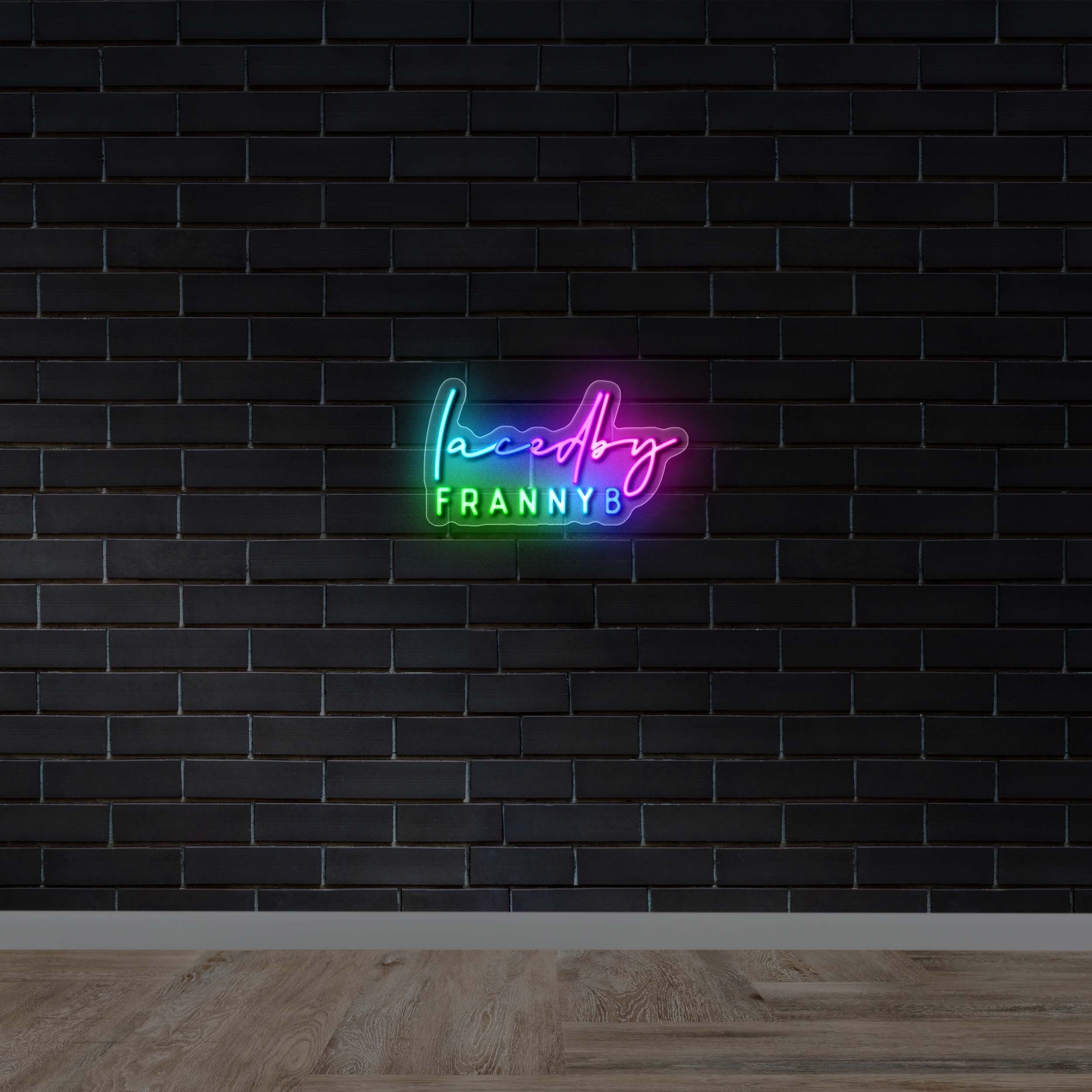 Laced by - Premium Neon Artwork