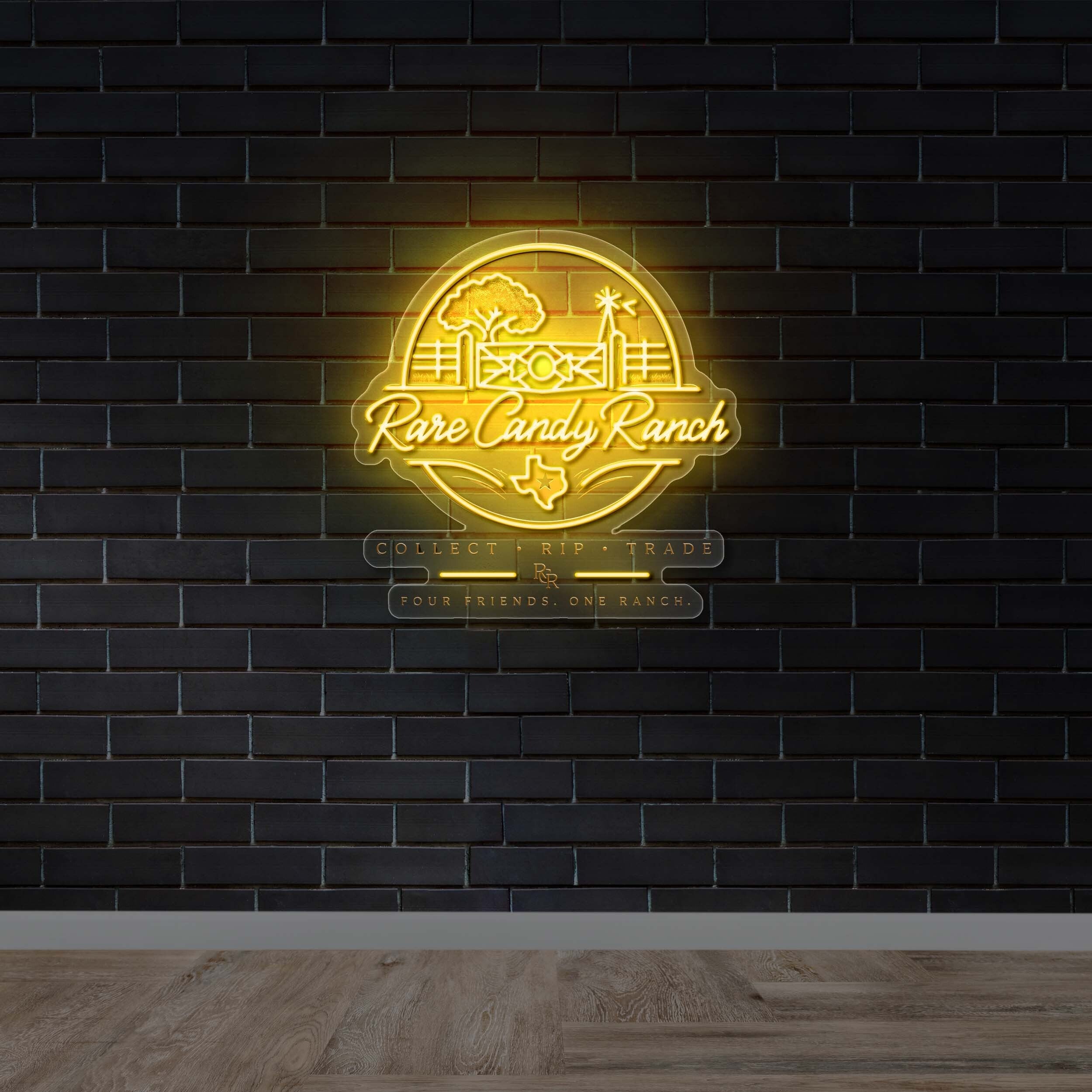 RARE CANDY RANCH - Premium Neon Artwork