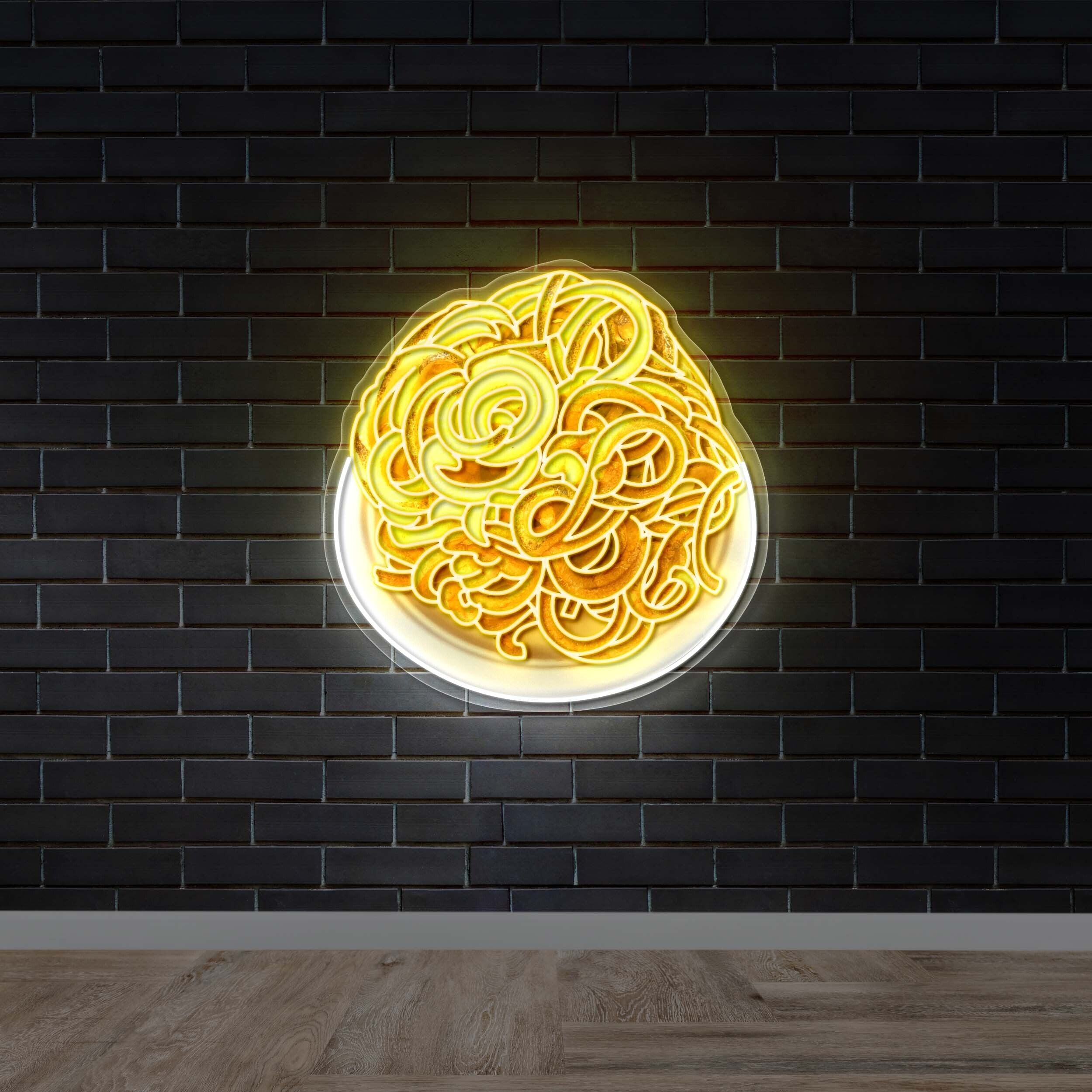 Curly fries - Premium Neon Artwork
