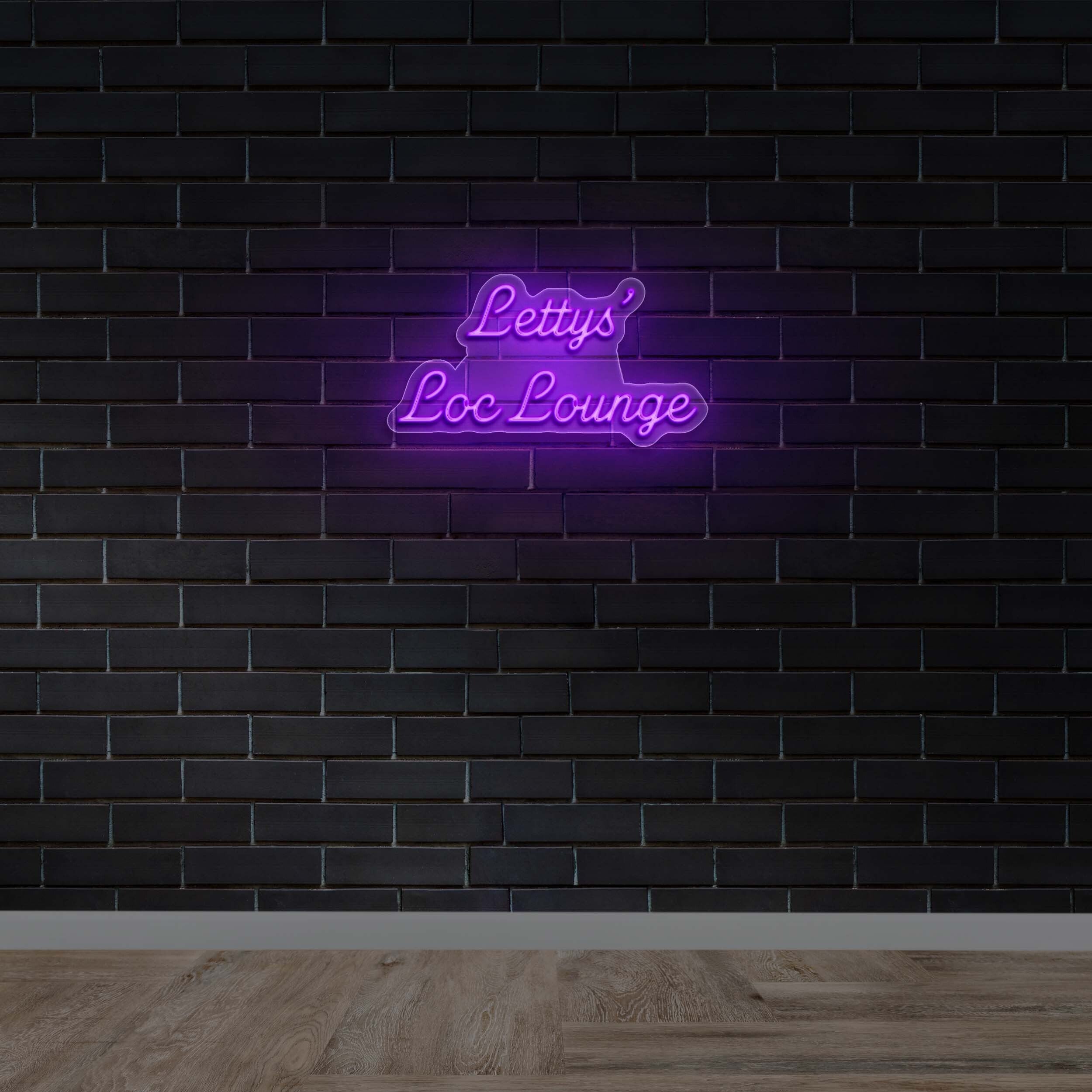 Lettys' Loc Lounge - Premium Neon Artwork