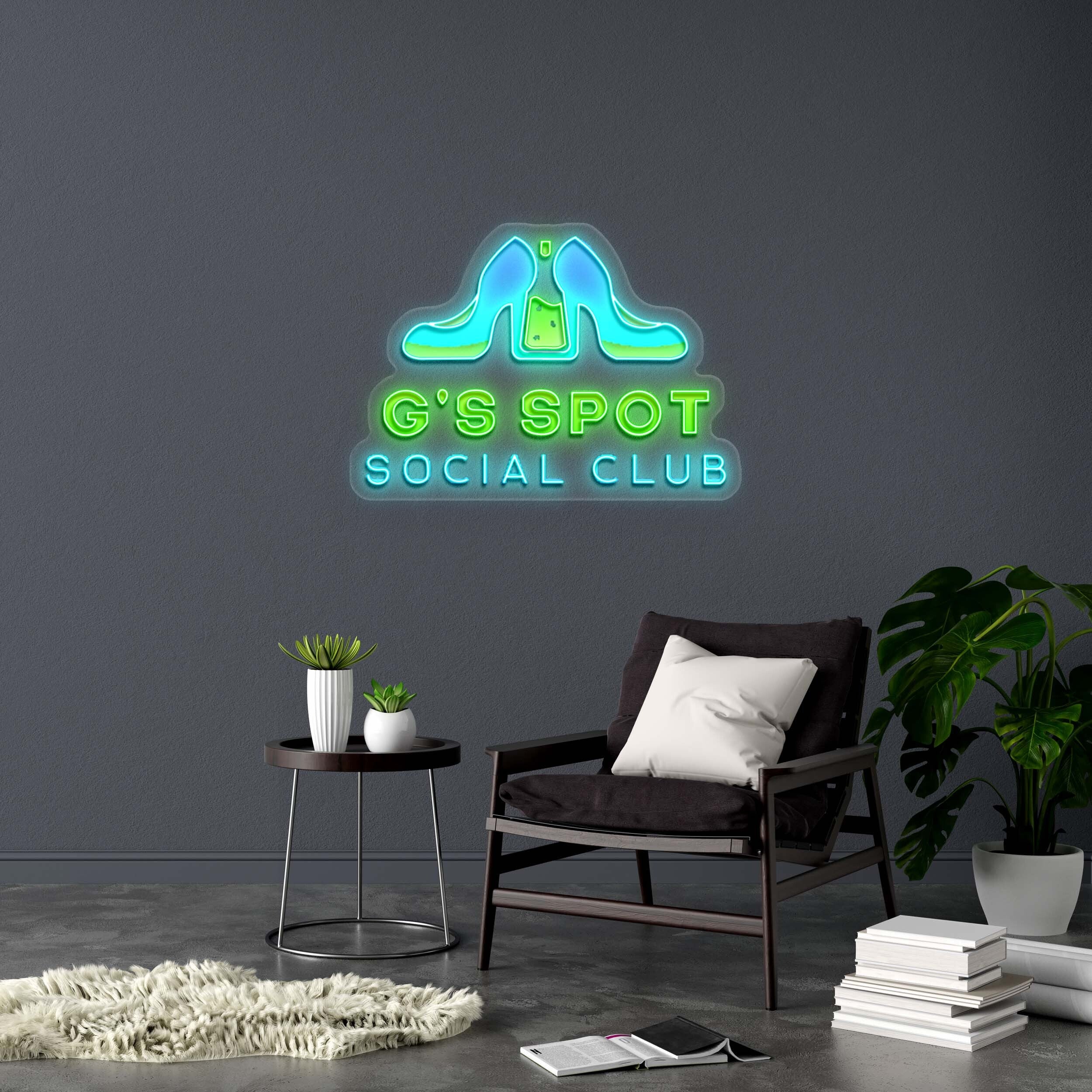 G'S SPOT SOCIAL CLUB - Premium Neon Artwork