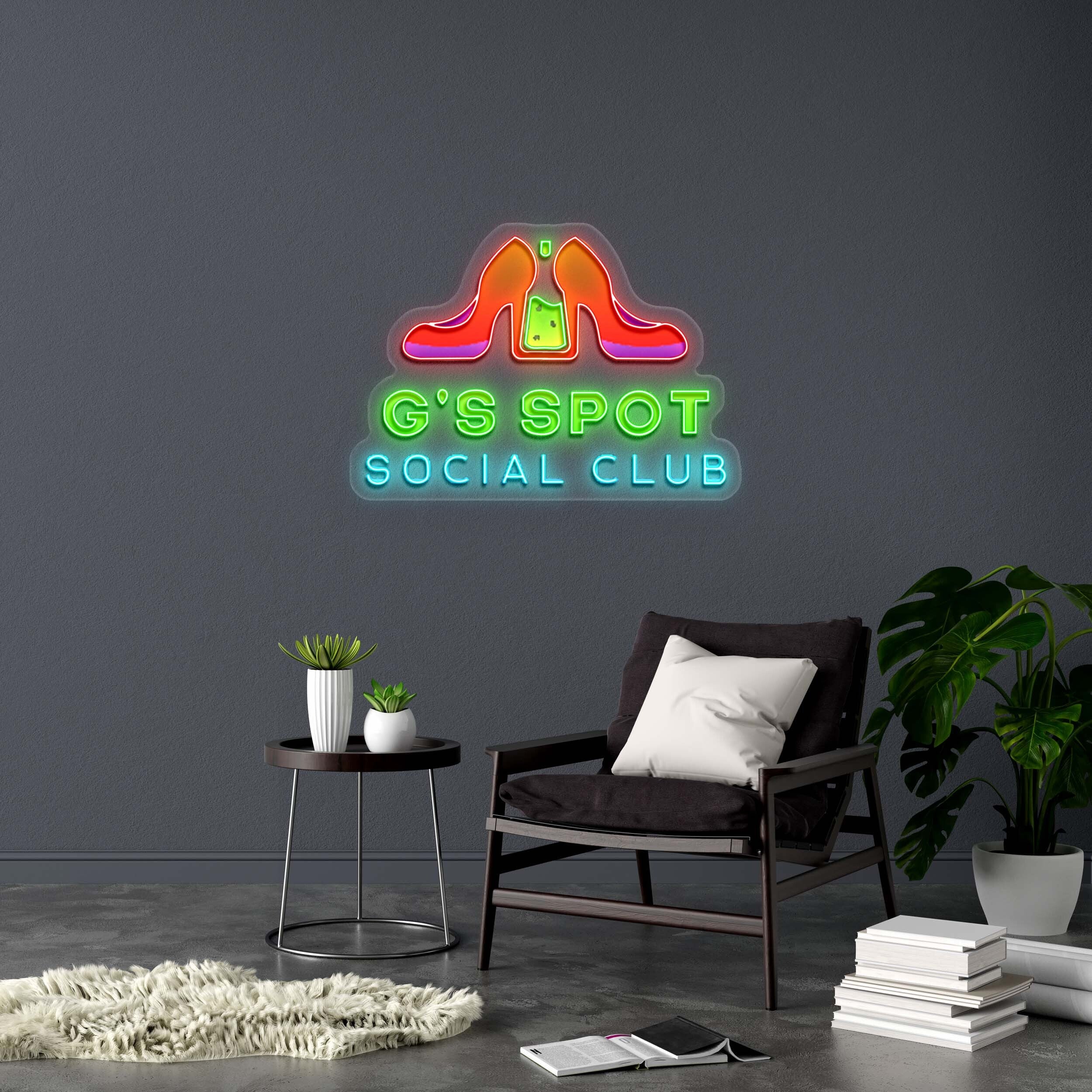 G'S SPOT SOCIAL CLUB - Premium Neon Artwork