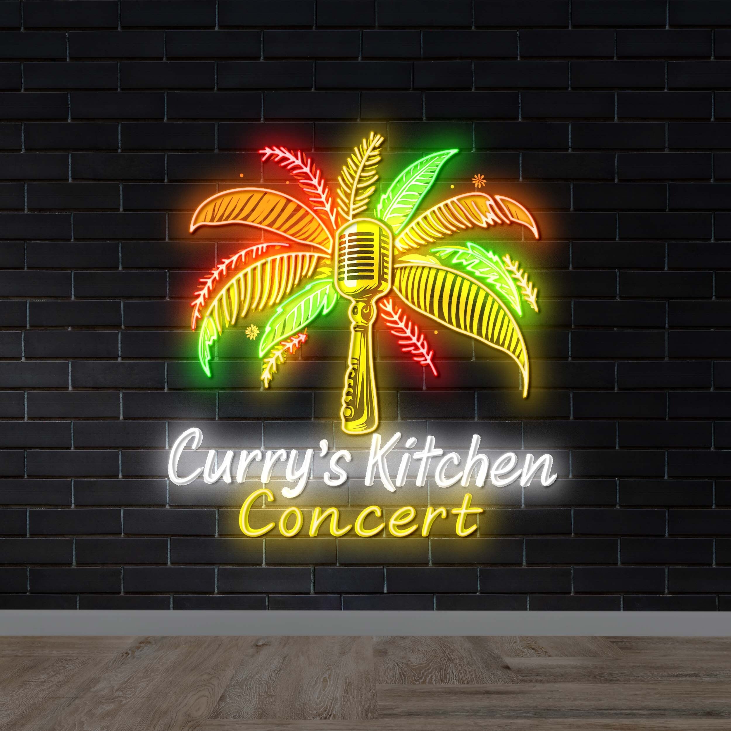 Curry's Kitchen Concert - Premium Neon Artwork
