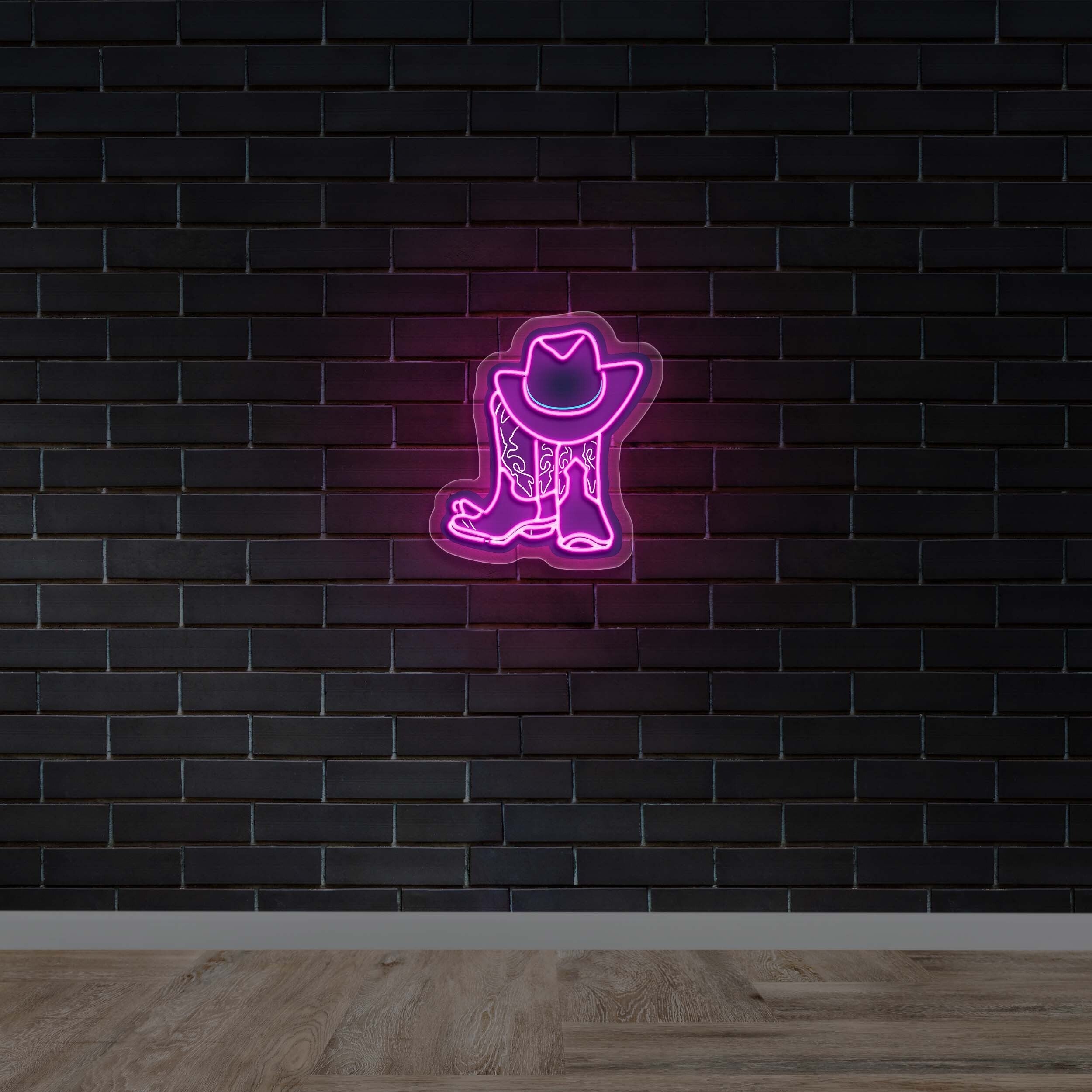 BOOTS and HAT - Premium Neon Artwork