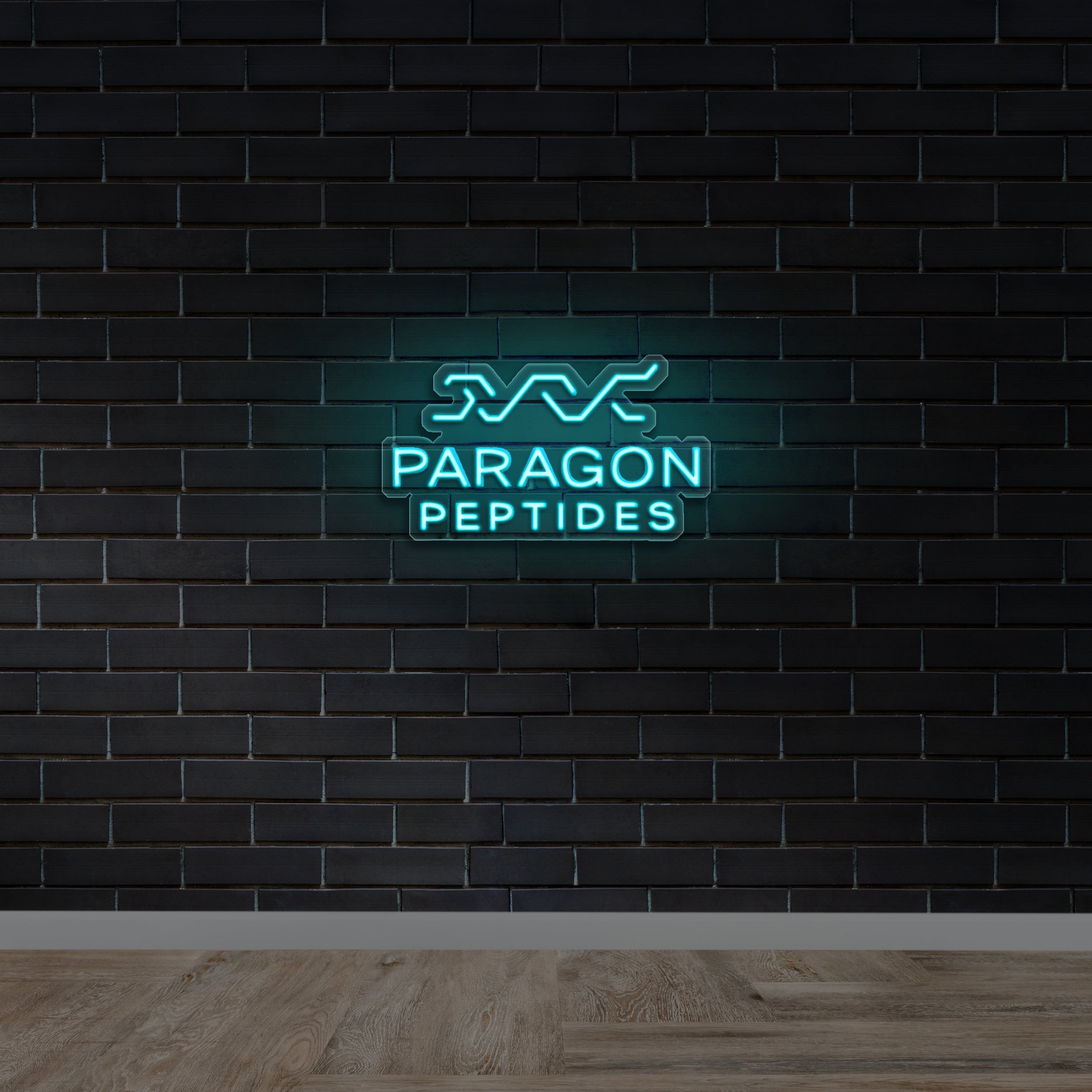 Paragon Peptides - Premium Neon Artwork