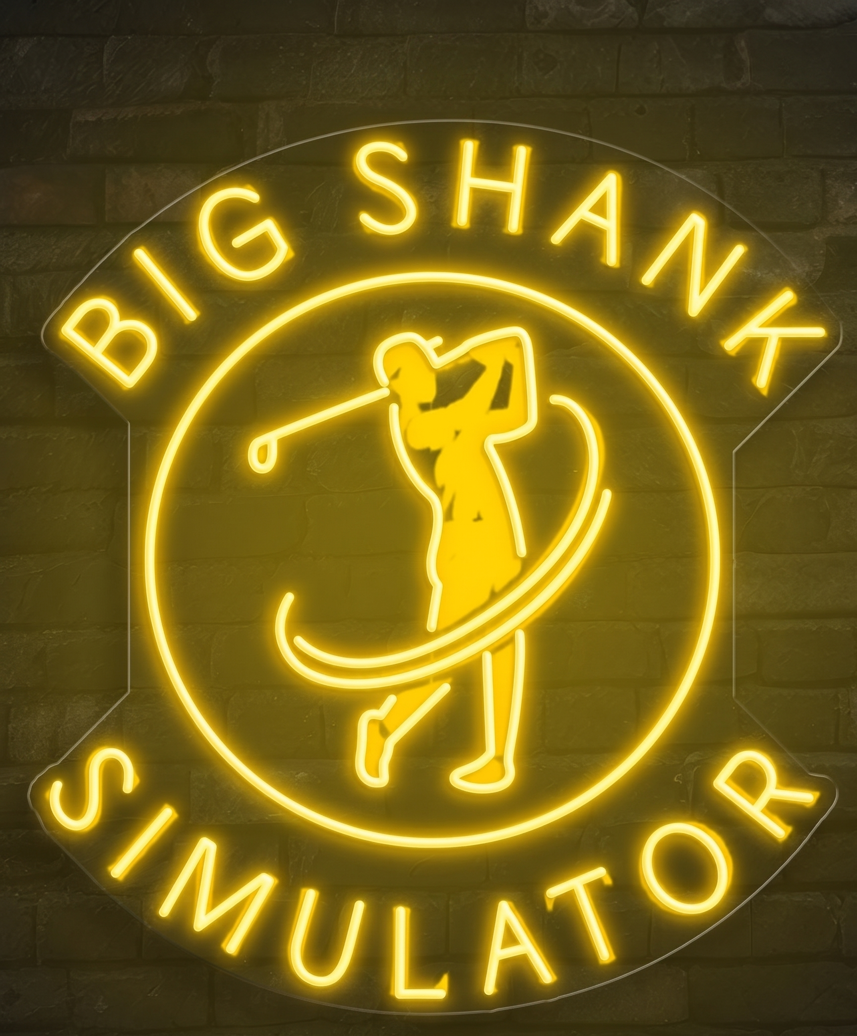 Big Shank Simulator - Premium Neon Artwork