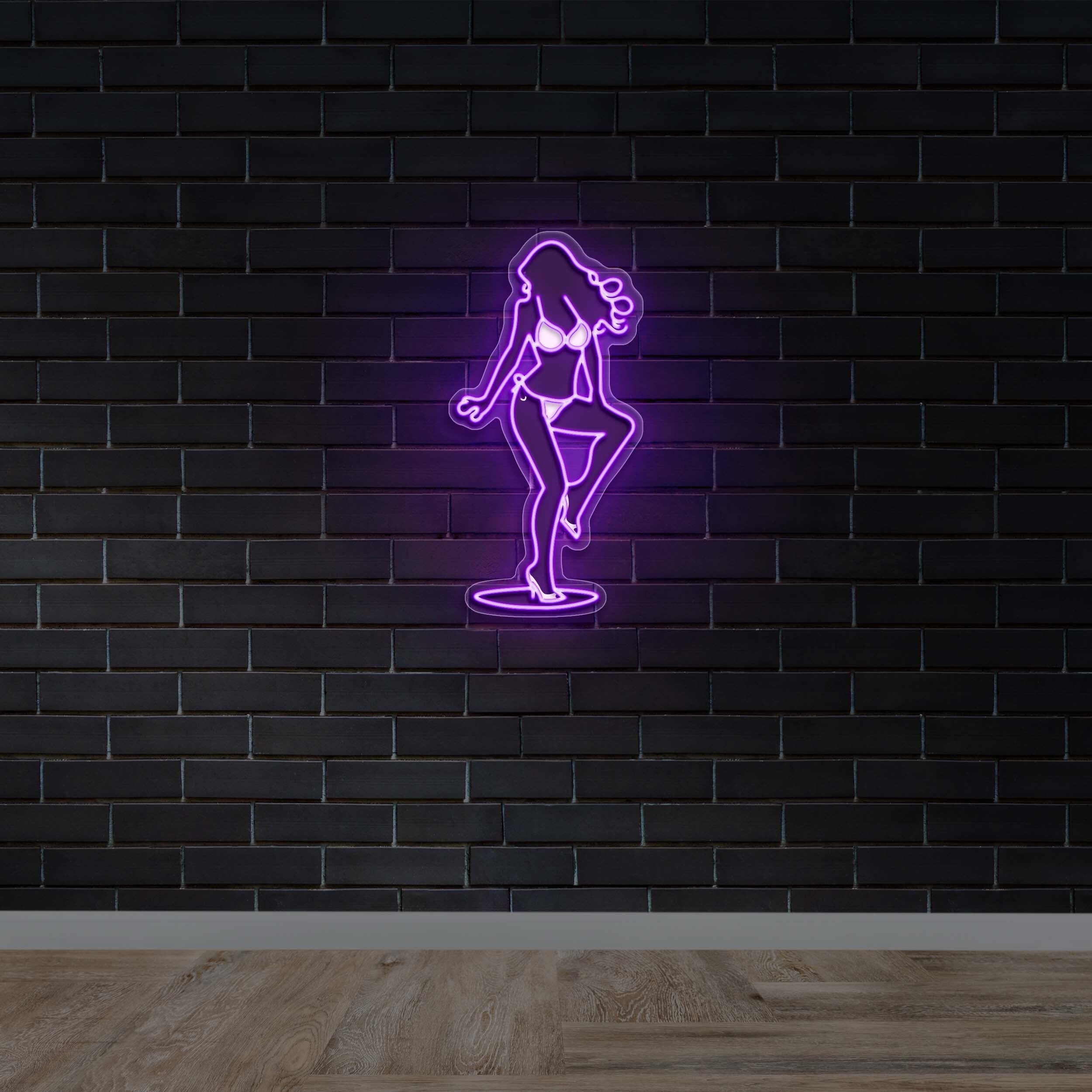 Sexy Lady - Premium Neon Artwork